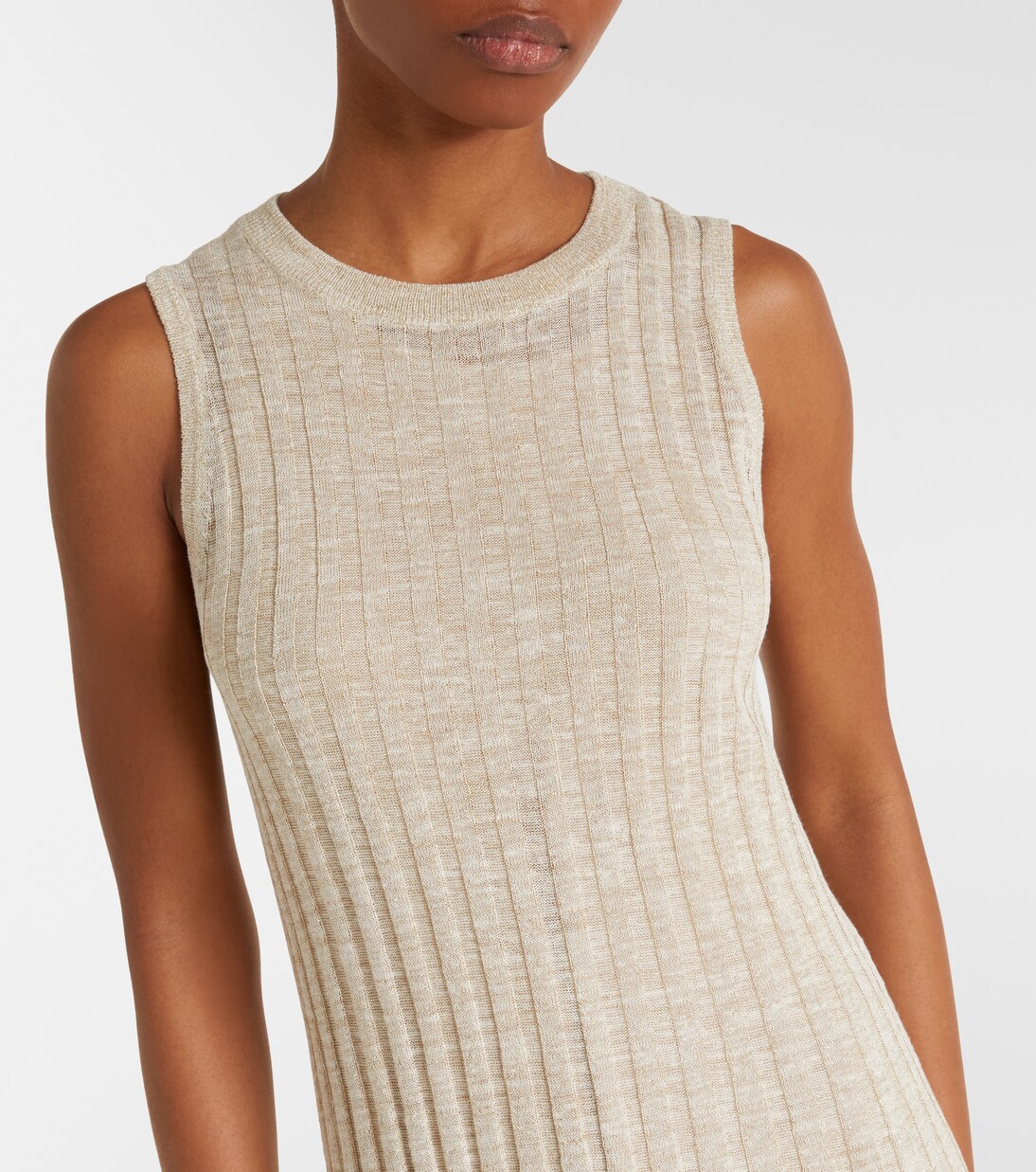 Ribbed-knit maxi dress | Brunello Cucinelli