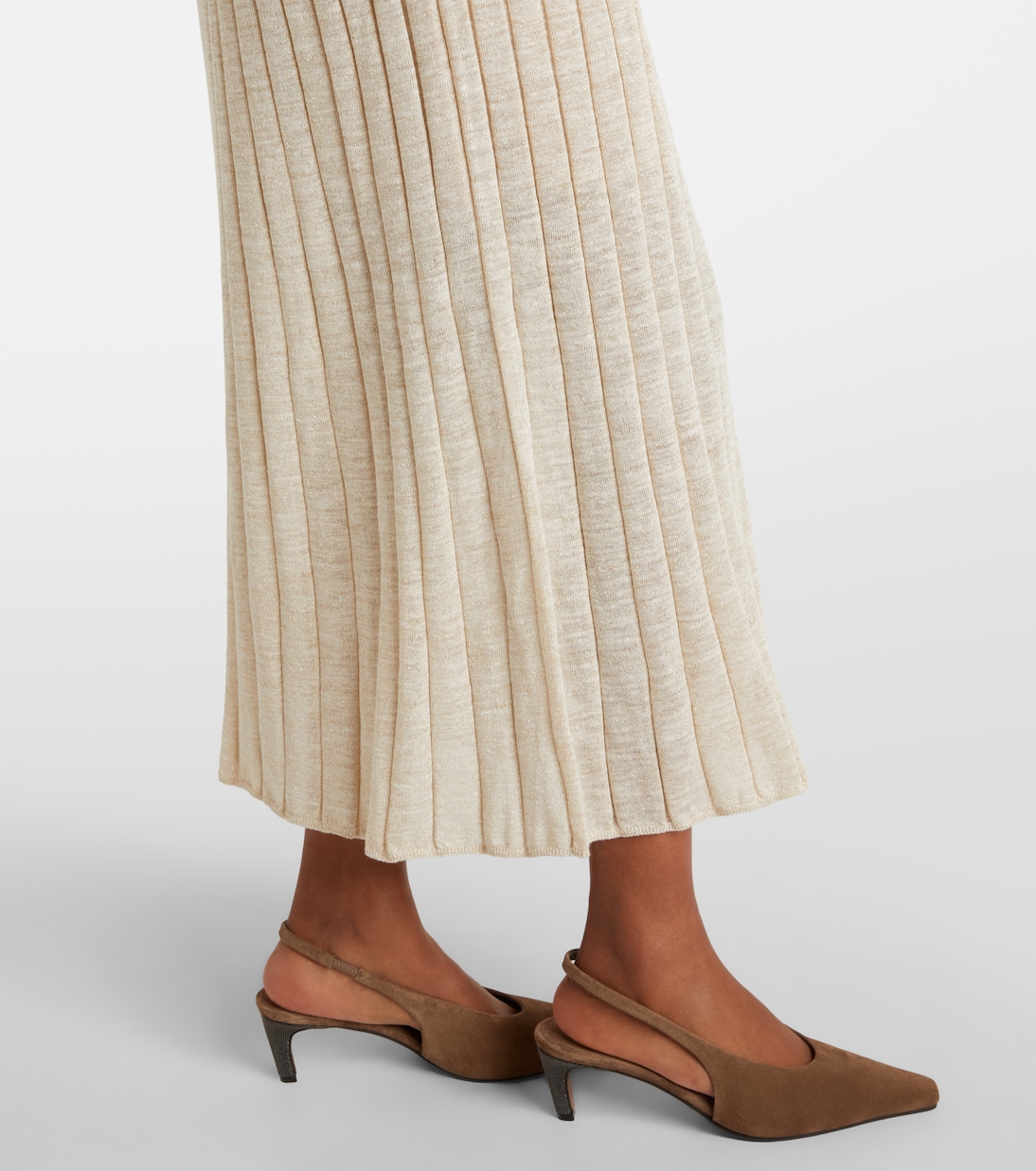 Ribbed-knit maxi dress | Brunello Cucinelli