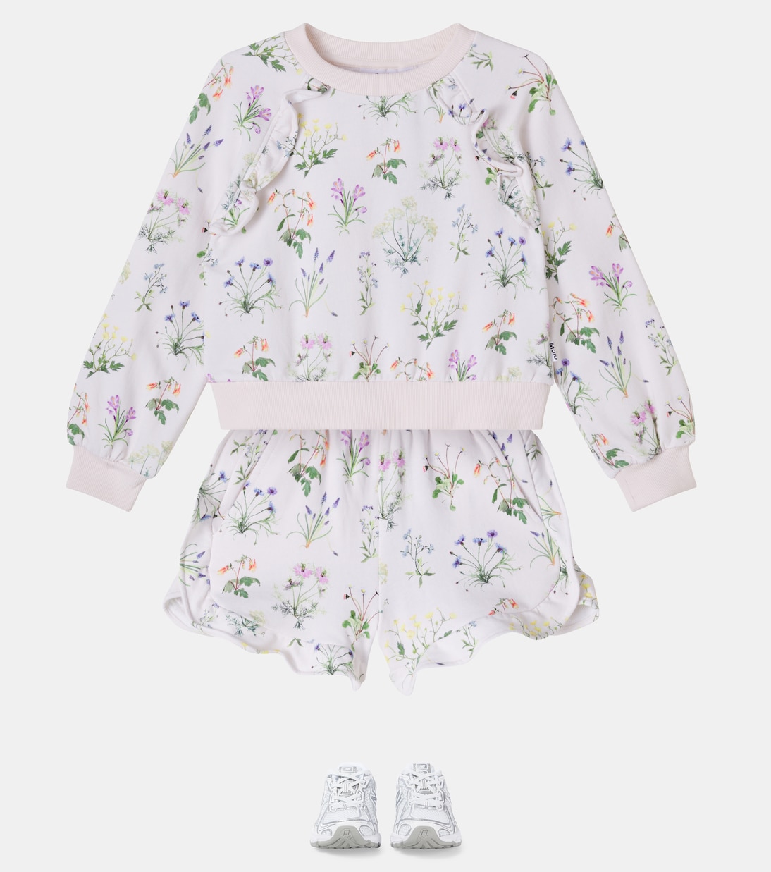 Short Acacia en coton mélangé à fleurs | Molo