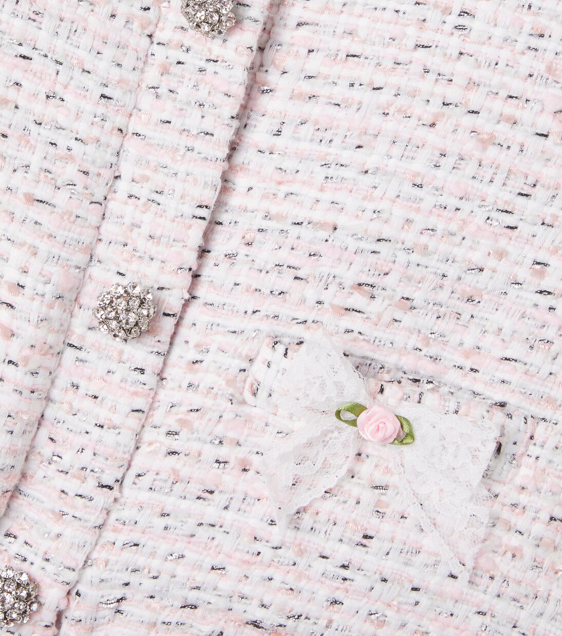 Crystal-embellished tweed jacket | Self-Portrait Kids