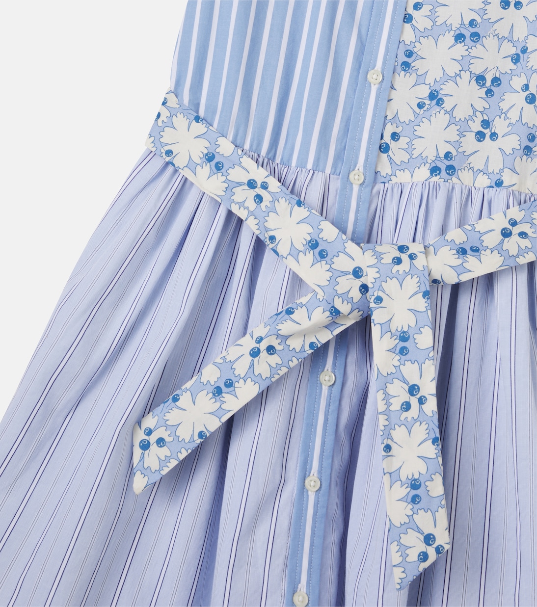 Patchwork cotton poplin dress | Polo Ralph Lauren Kids