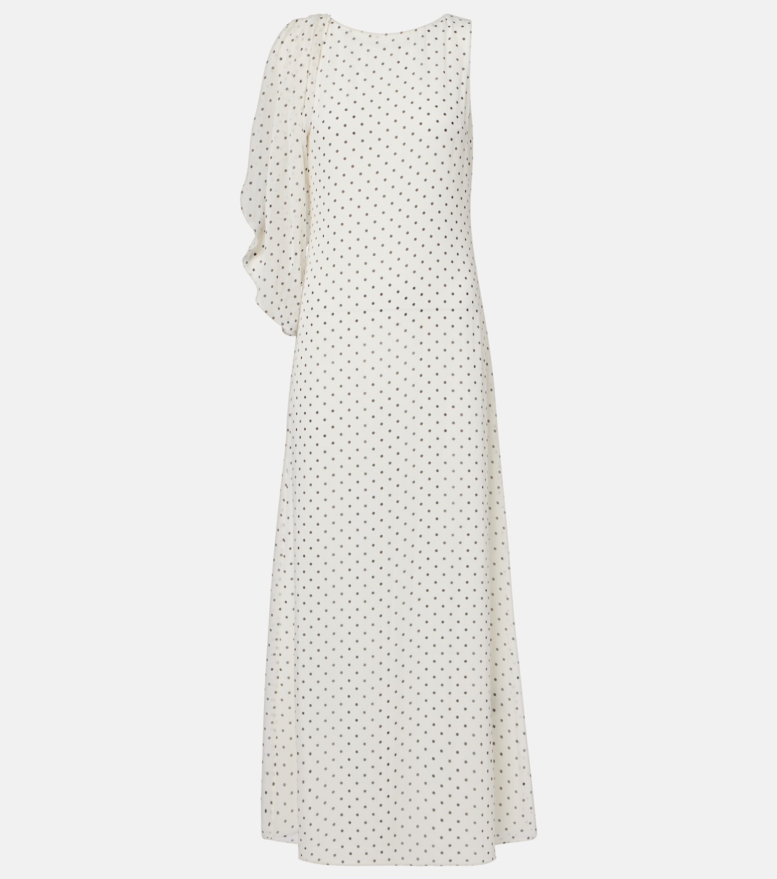 Adela polka-dot chiffon gown | Rotate