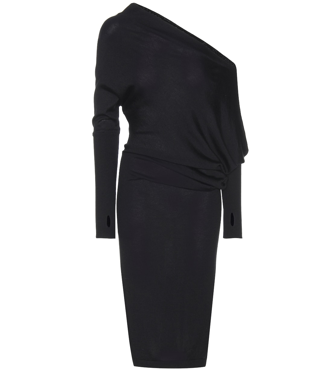 Draped cashmere and silk midi dress | Tom Ford