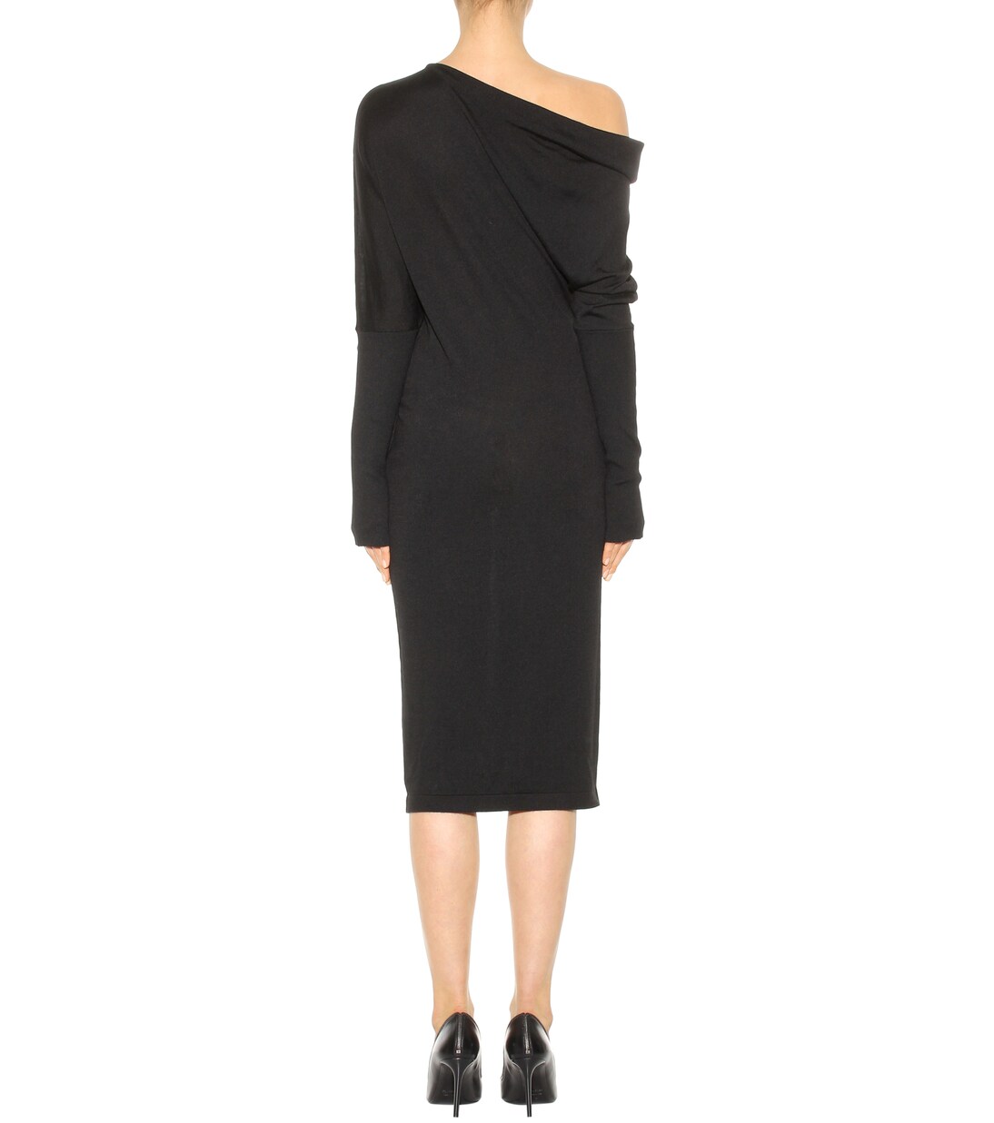 Draped cashmere and silk midi dress | Tom Ford