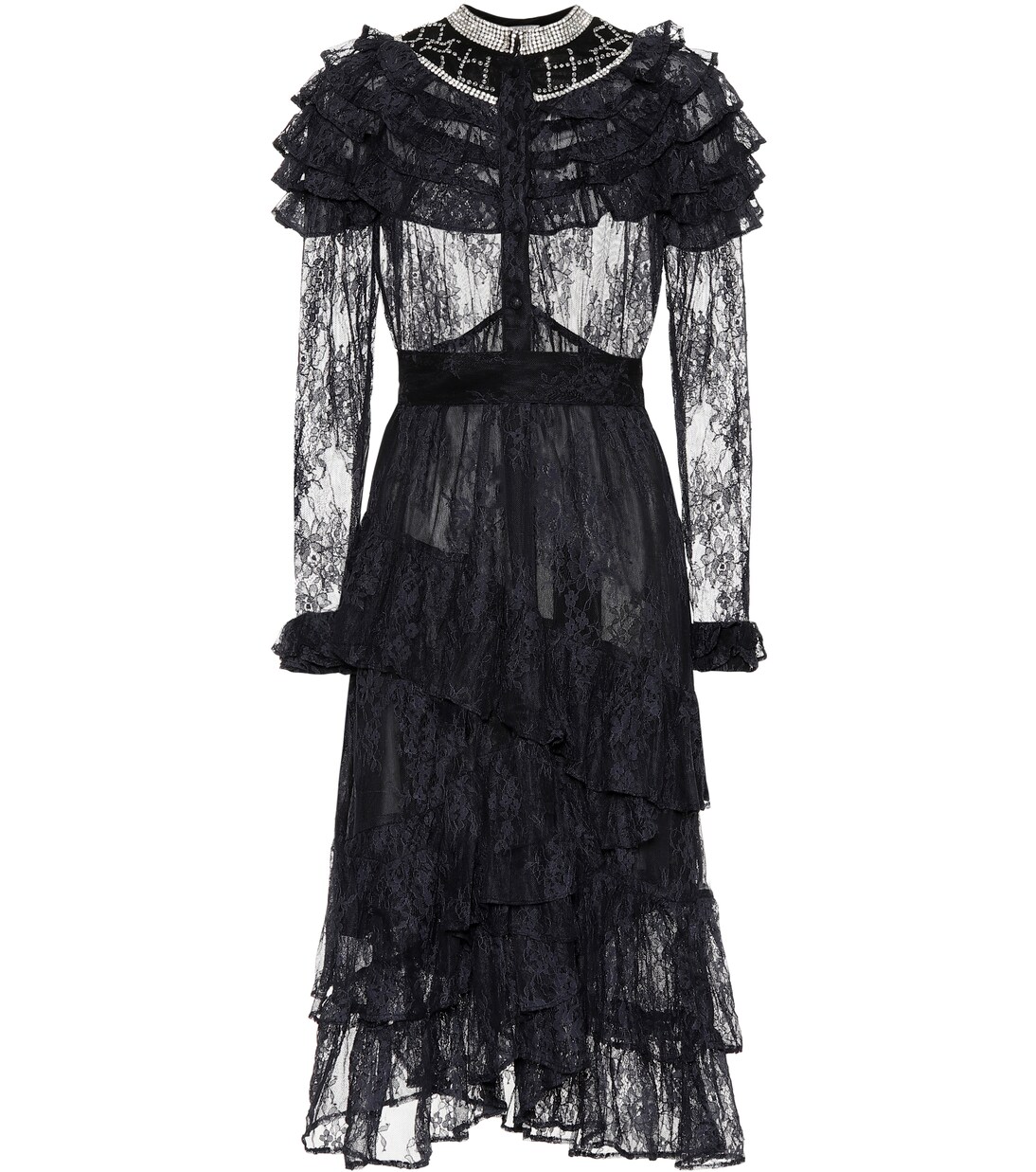 Crystal-embellished lace dress | Dodo Bar Or