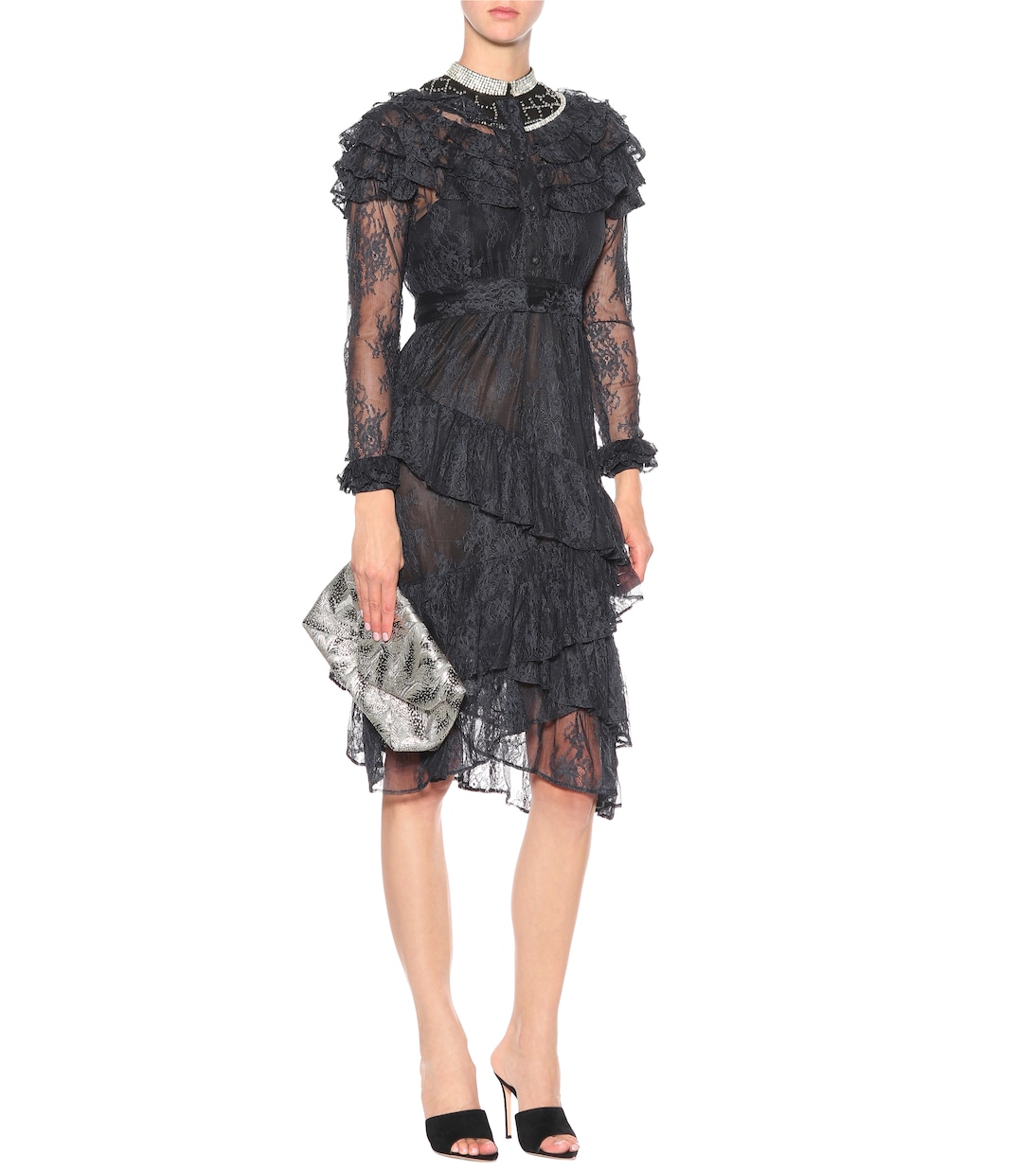 Crystal-embellished lace dress | Dodo Bar Or