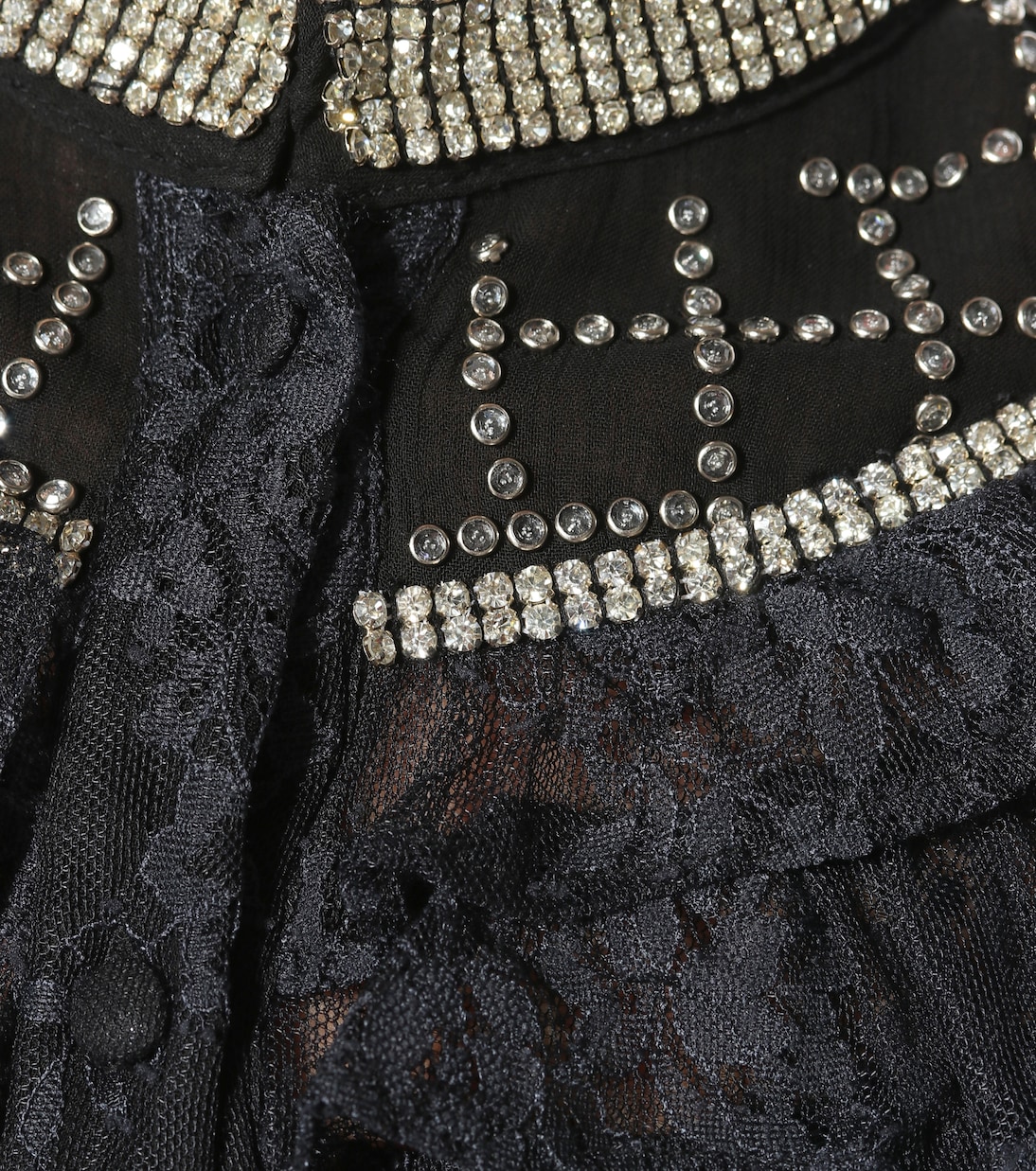 Crystal-embellished lace dress | Dodo Bar Or