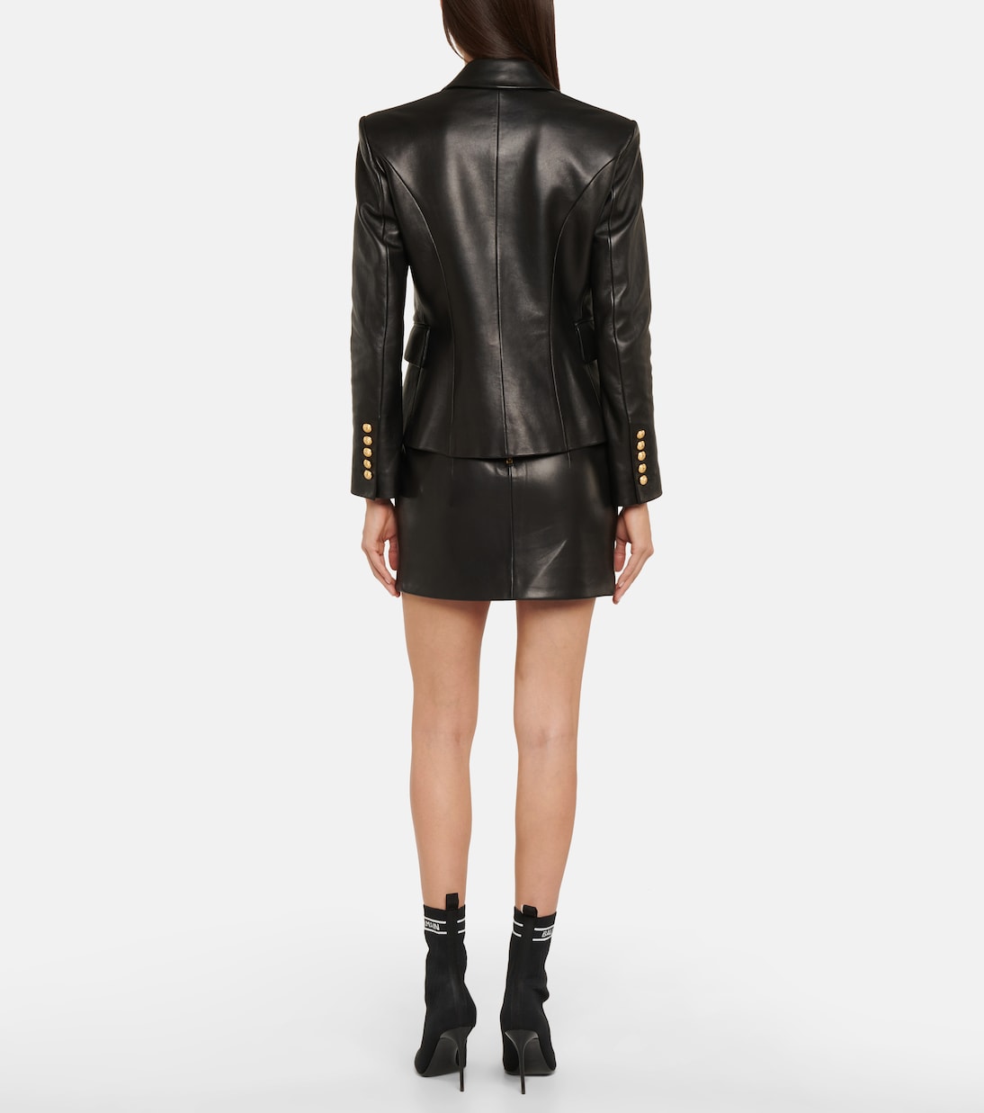 Blazer en cuir | Balmain