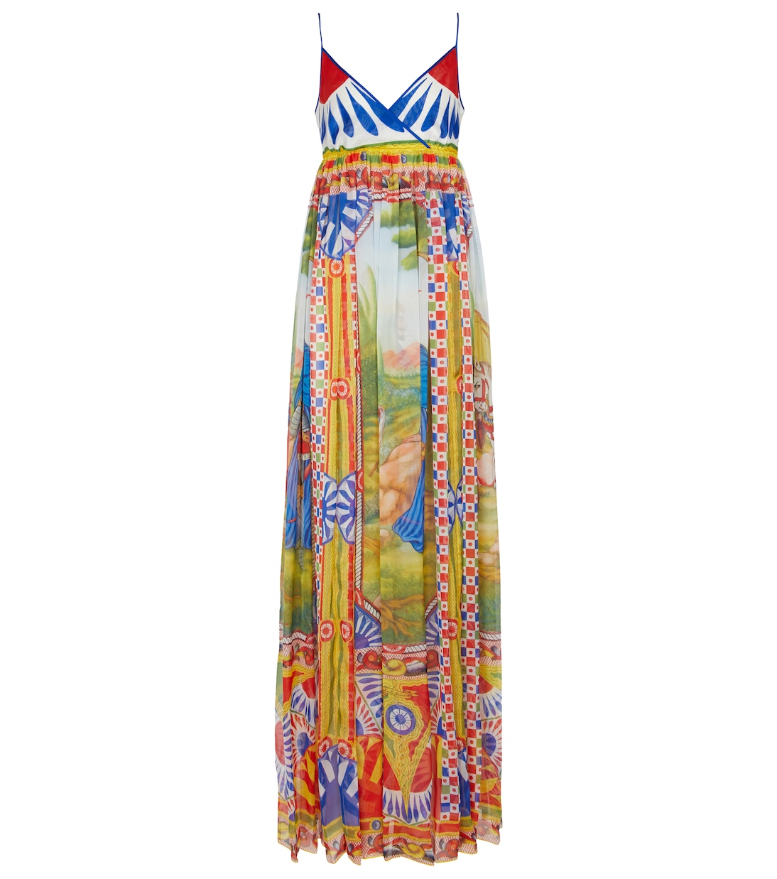 Printed silk chiffon maxi dress | Dolce&Gabbana