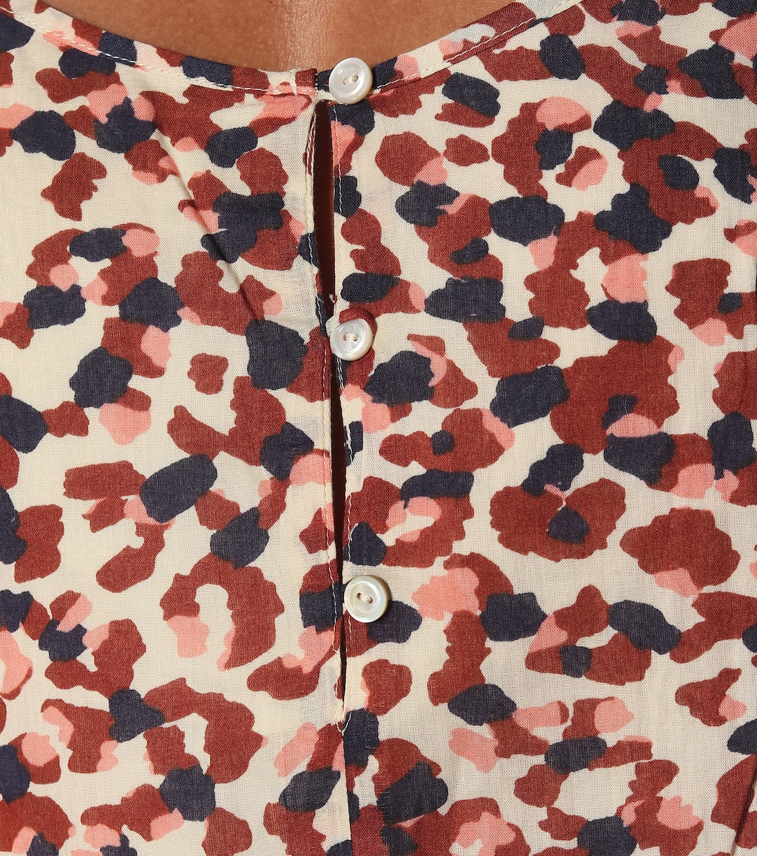 Zahara animal-print cotton minidress | Velvet