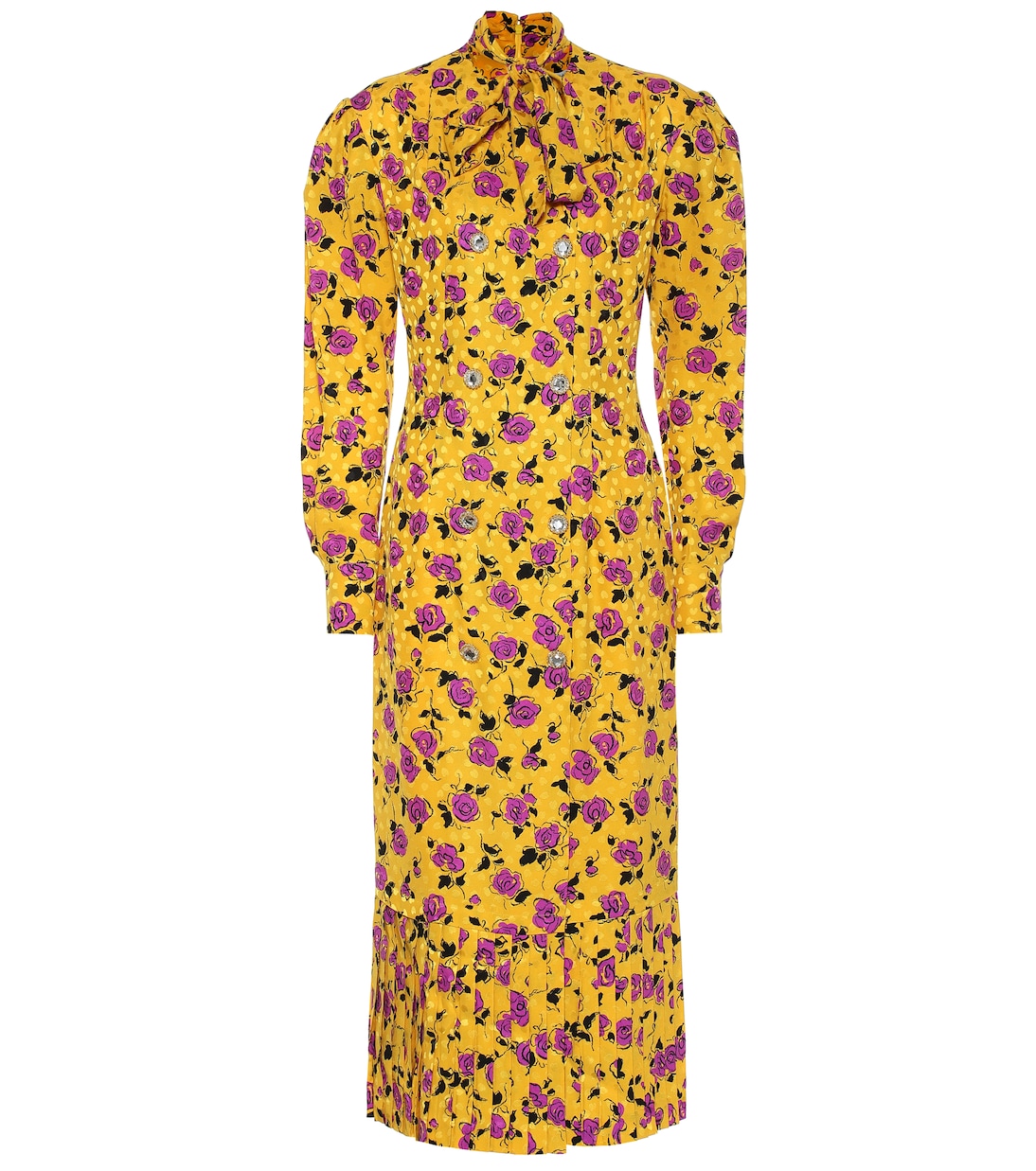 Abito midi in seta jacquard | Alessandra Rich
