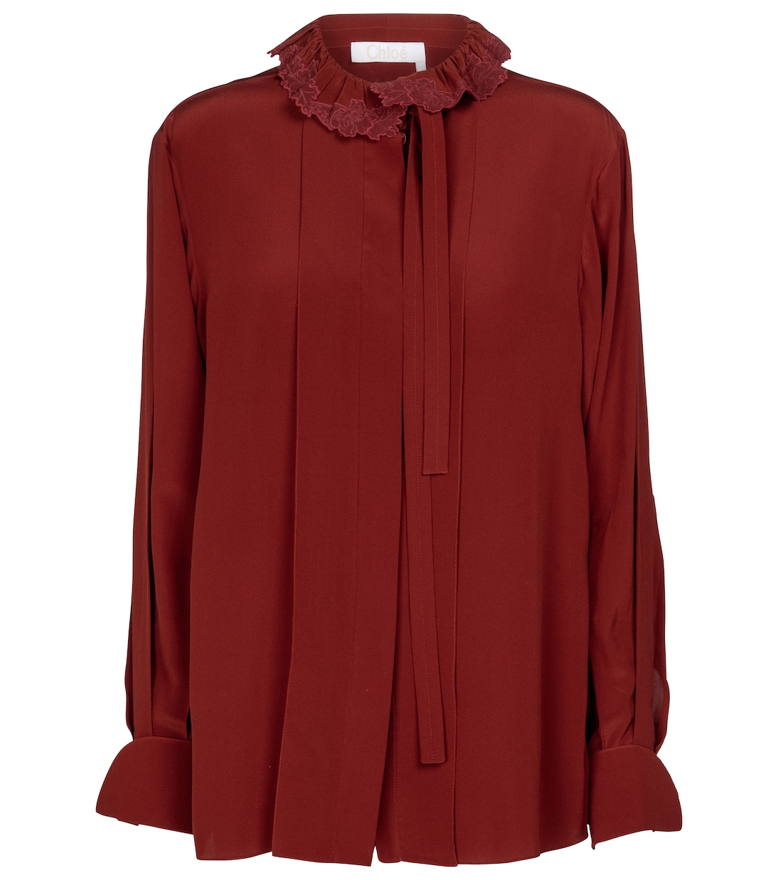 Blusa de seda bordada | Chloé