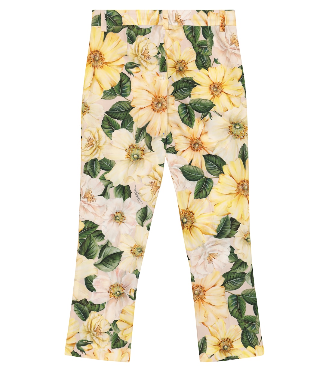 Pantalones de algodón florales | Dolce&Gabbana Kids