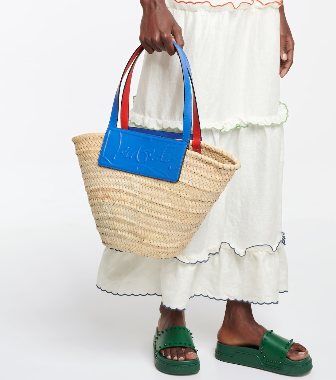 Shopper Loubishore in foglie di palma | Christian Louboutin