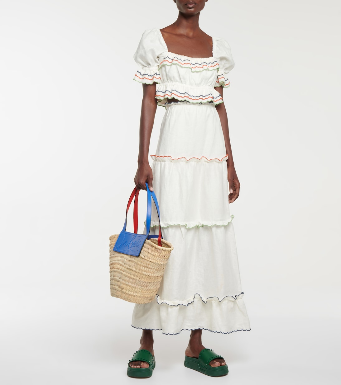 Shopper Loubishore in foglie di palma | Christian Louboutin
