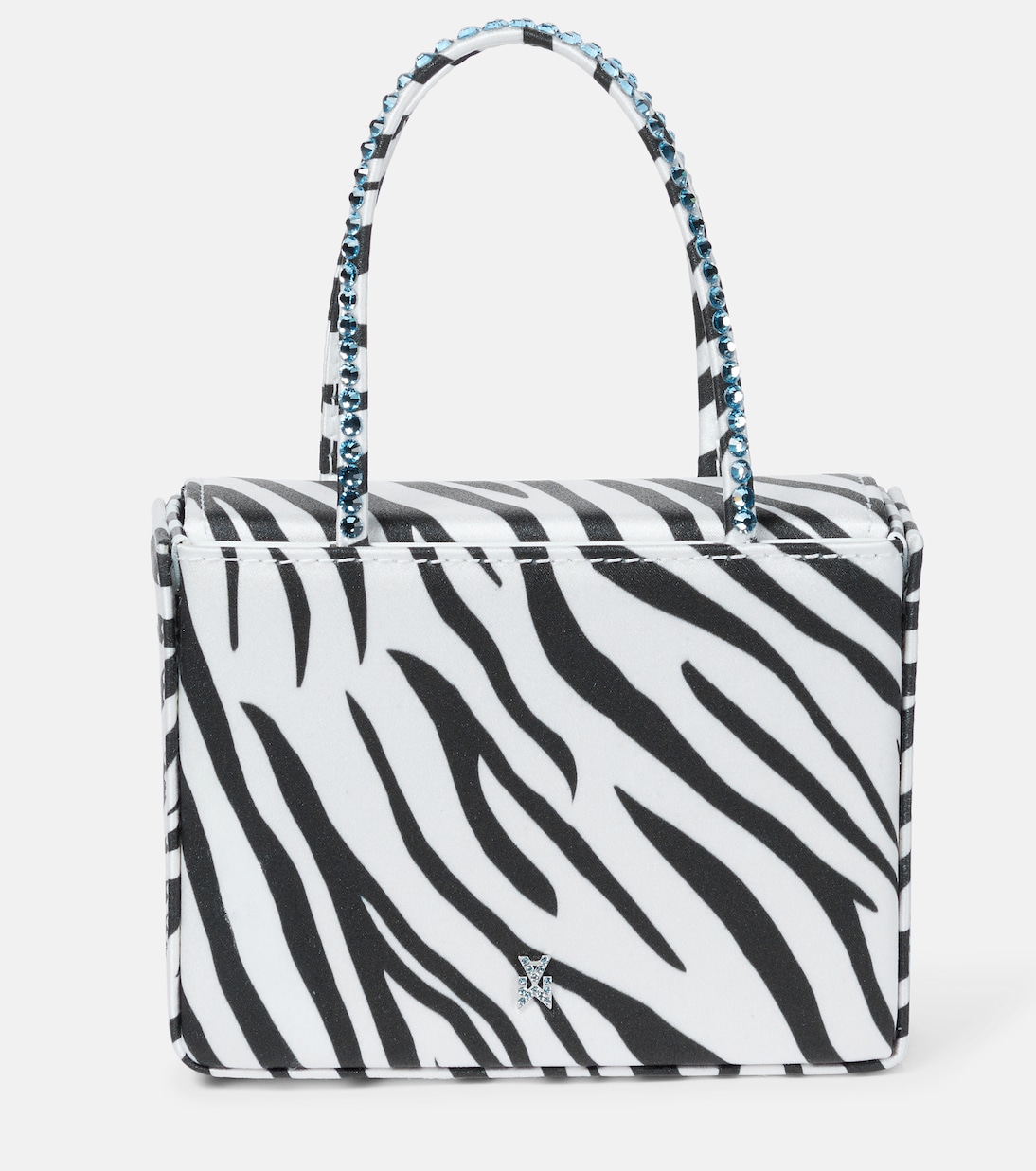 Gilda Super Mini embellished satin tote | Amina Muaddi