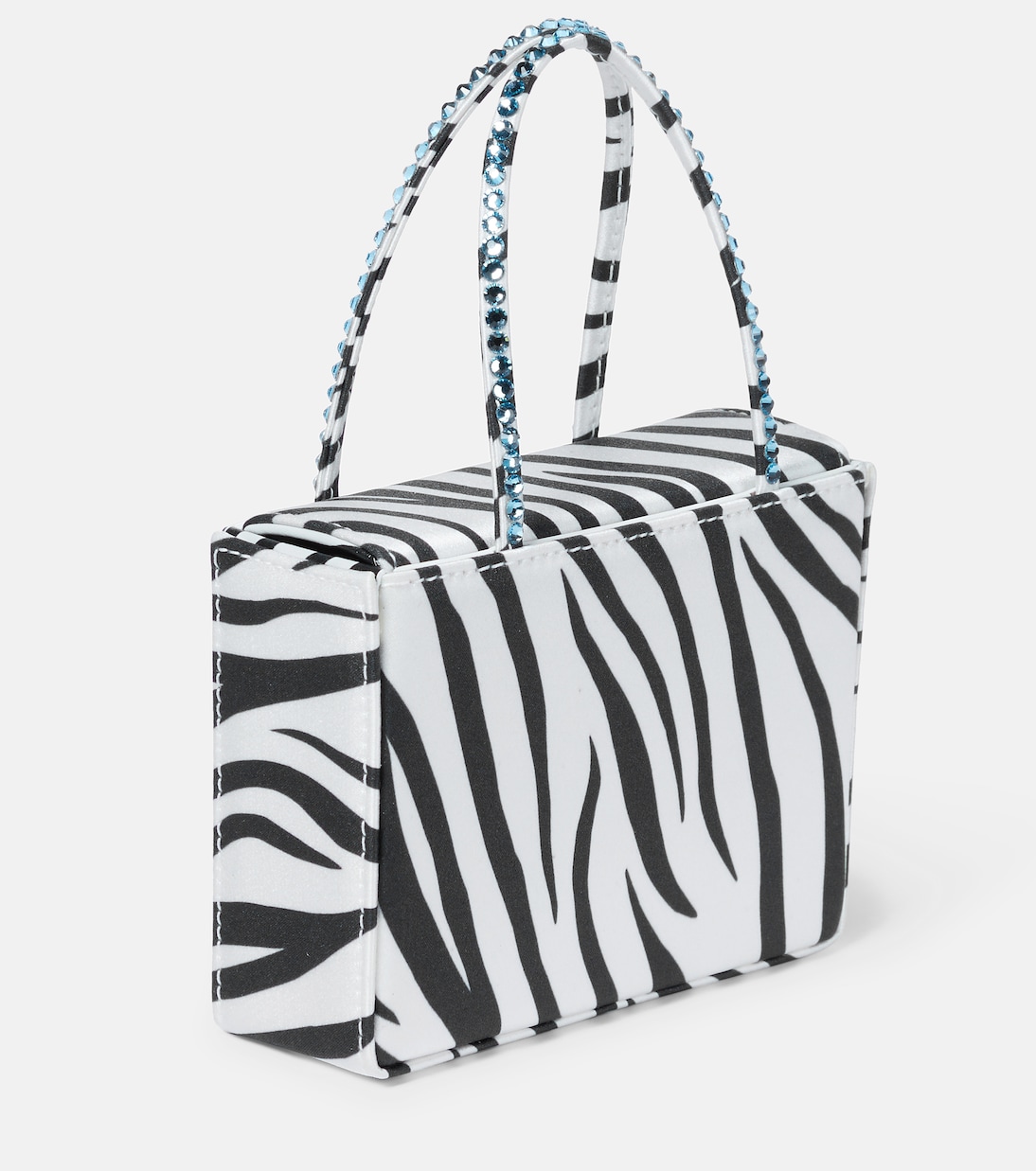Gilda Super Mini embellished satin tote | Amina Muaddi