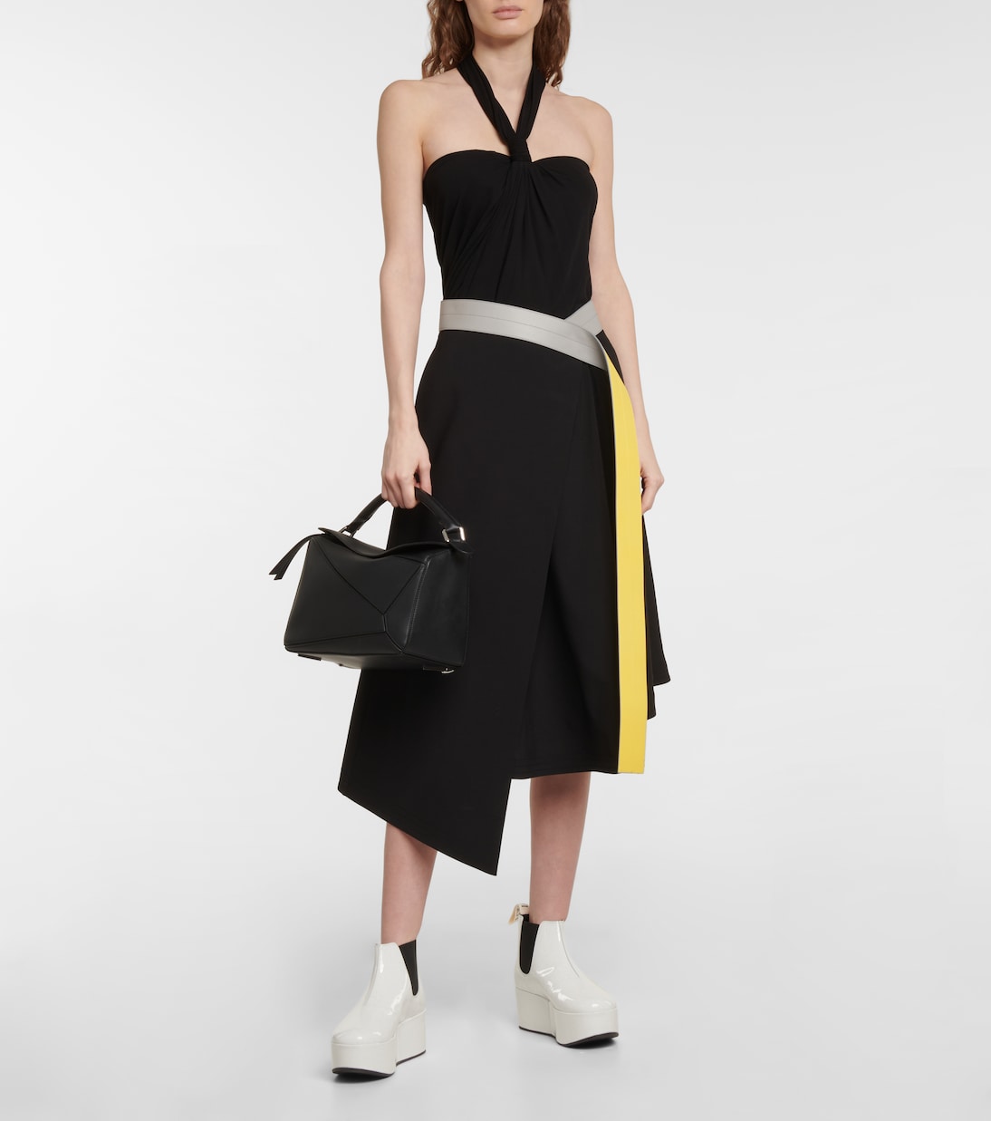 Top de crepé con cuello halter | Loewe