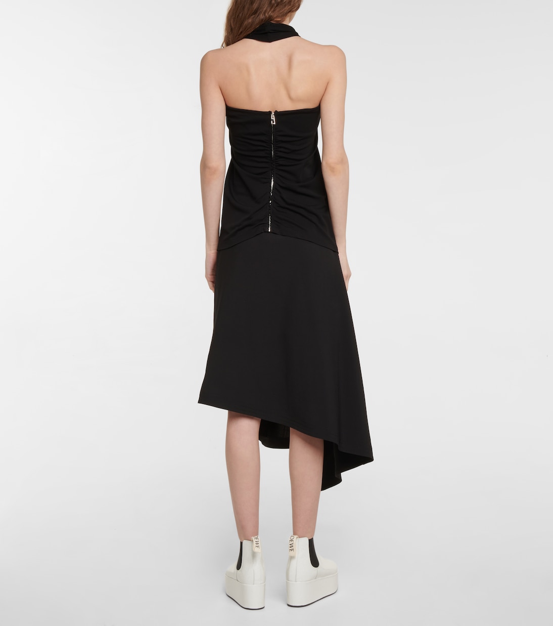 Top de crepé con cuello halter | Loewe