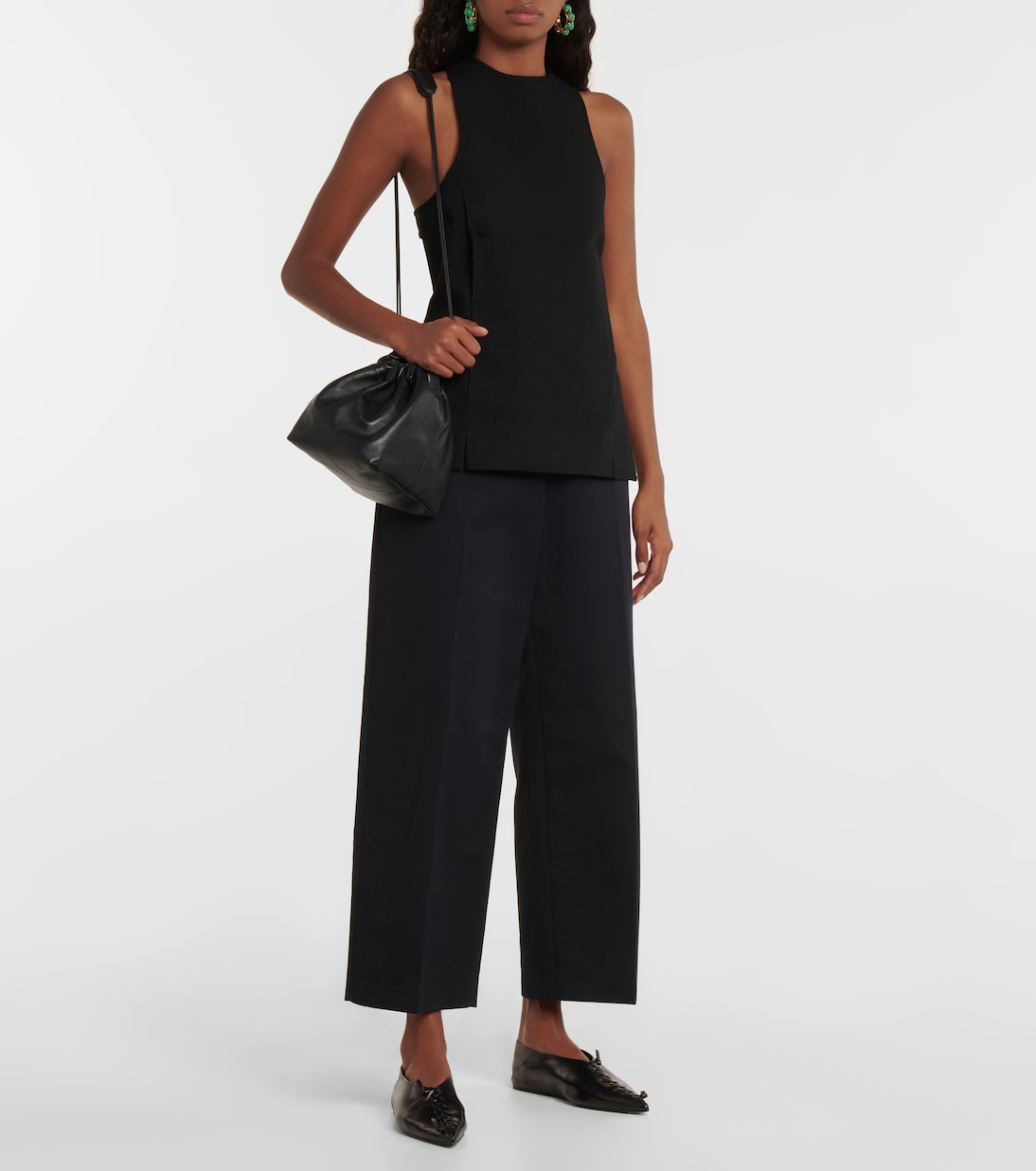 Top aus Baumwolle und Leinen | Jil Sander
