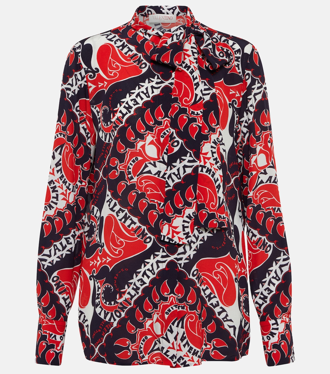 Chemise imprimée en soie | Valentino