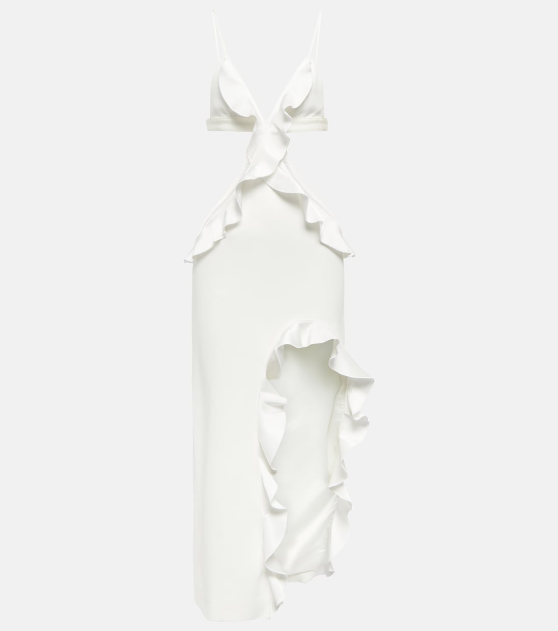 Abito midi asimmetrico con cut-out | David Koma