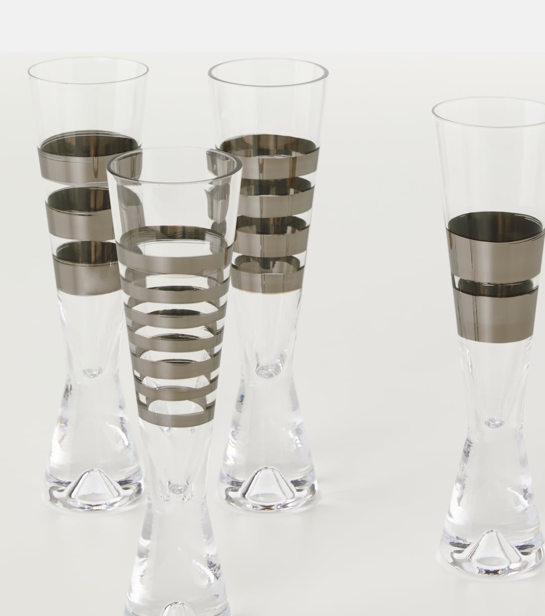 Tank set of 4 champagne flute glasses | Tom Dixon