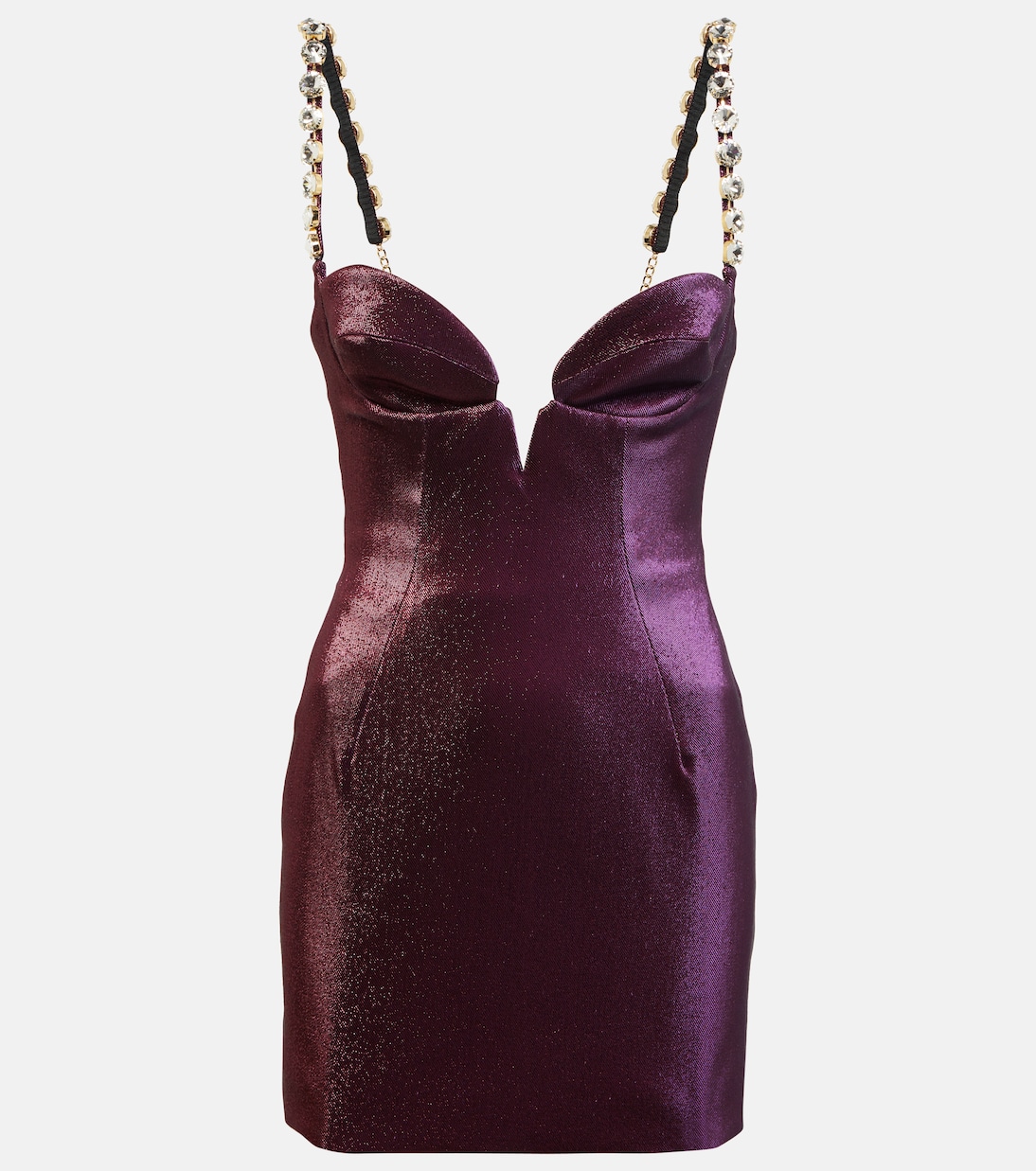 Mussel Cup crystal embellished minidress | Area
