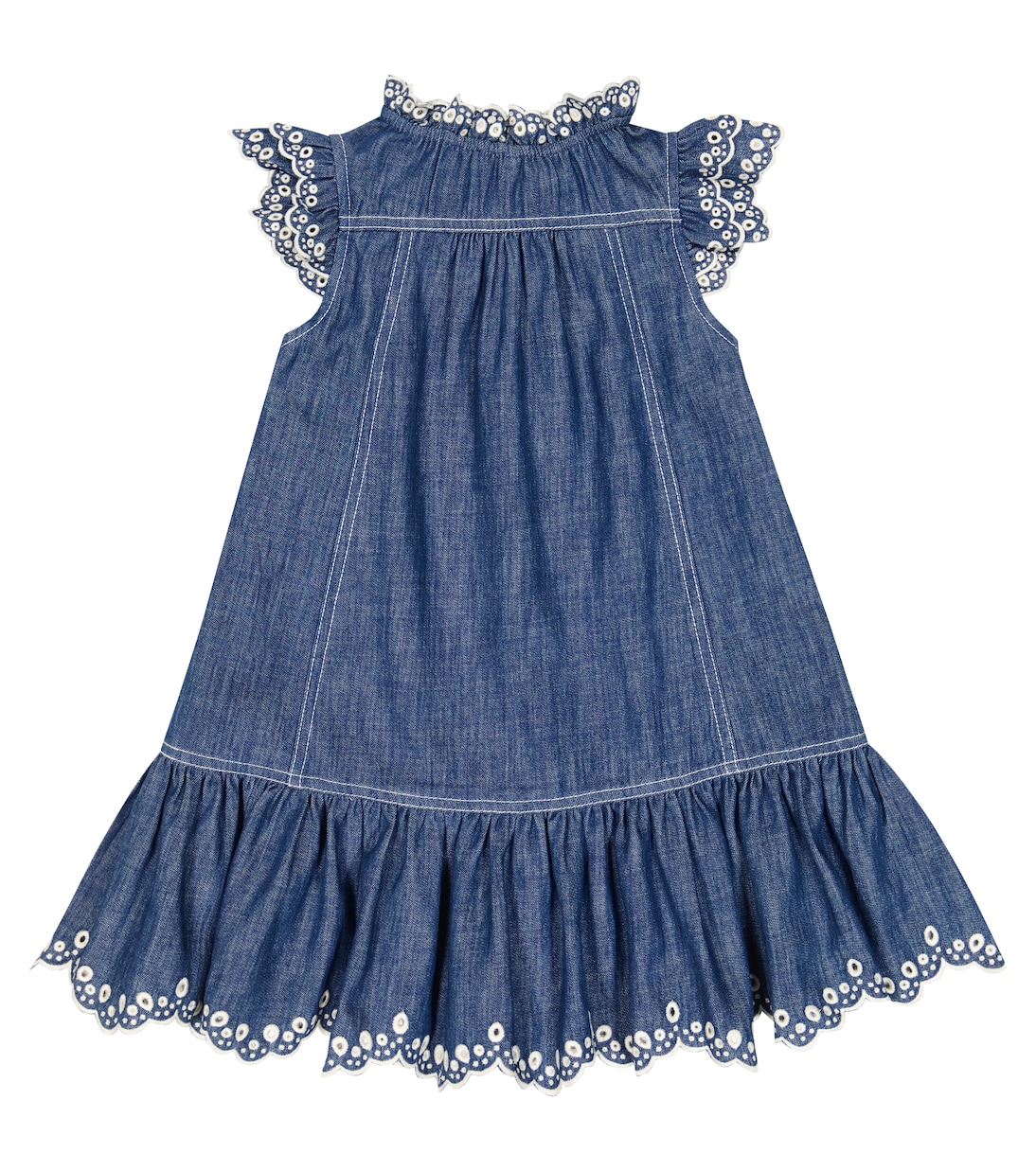 Kleid Tiggy aus Denim | Zimmermann Kids