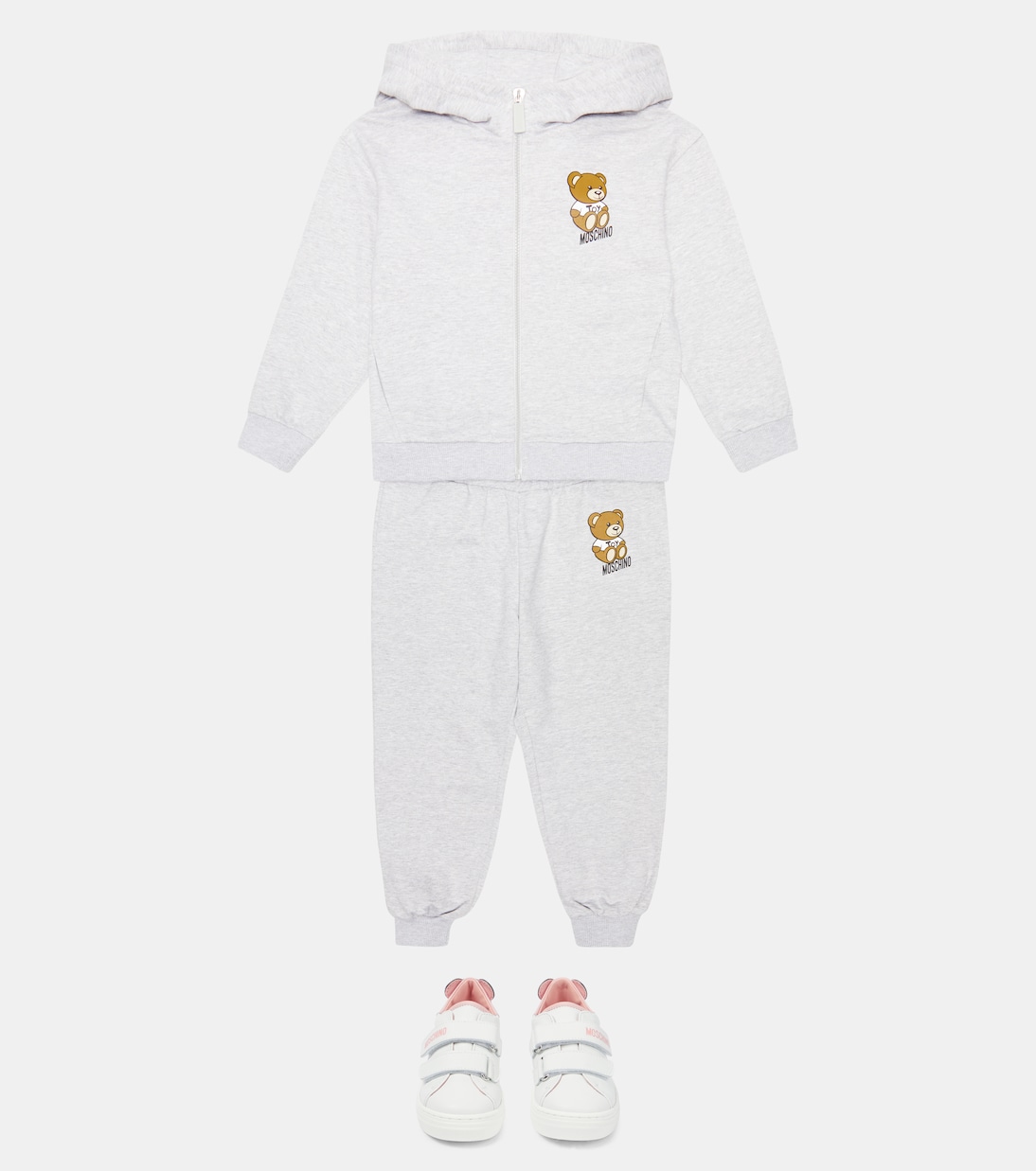Set of cotton hoodie and sweatpants | Moschino Kids