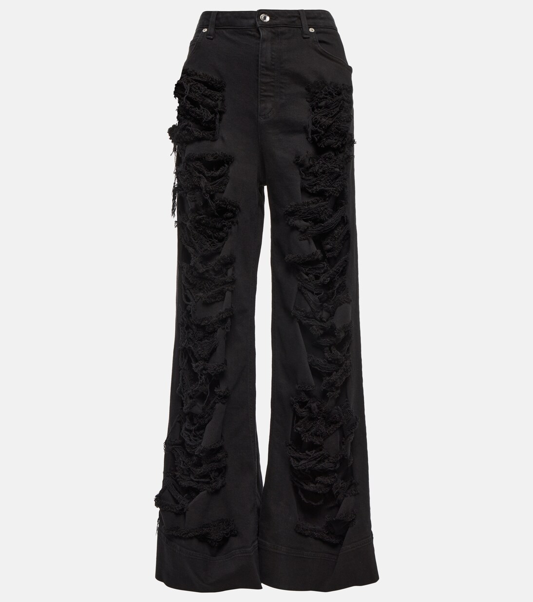 x Kim distressed high-rise flared jeans | Dolce&Gabbana