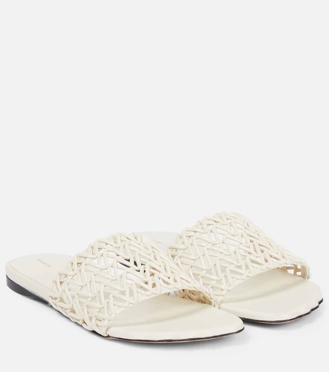 Woven leather slides | Proenza Schouler