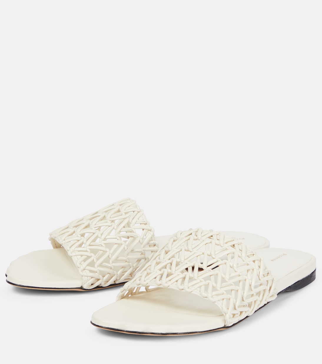 Woven leather slides | Proenza Schouler