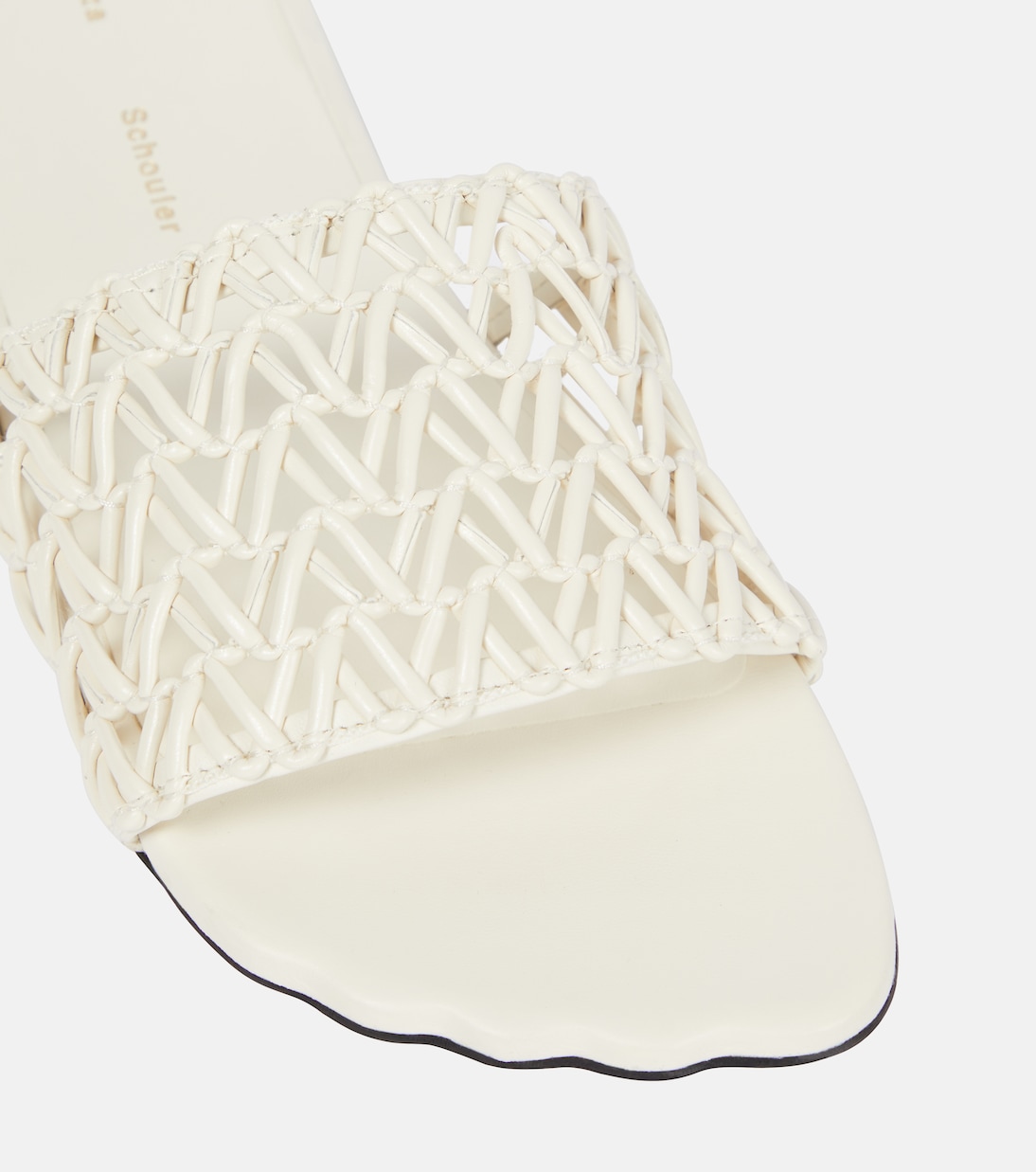 Woven leather slides | Proenza Schouler