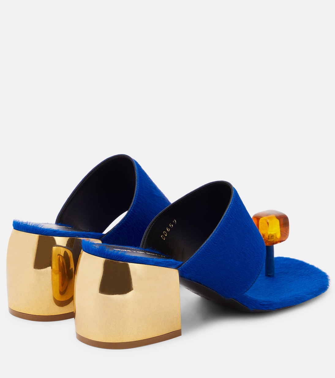 Verzierte Sandalen aus Kalbshaar | Dries Van Noten