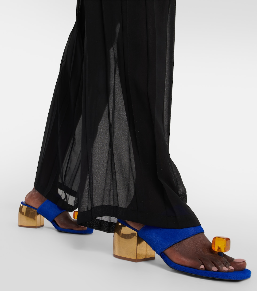 Verzierte Sandalen aus Kalbshaar | Dries Van Noten
