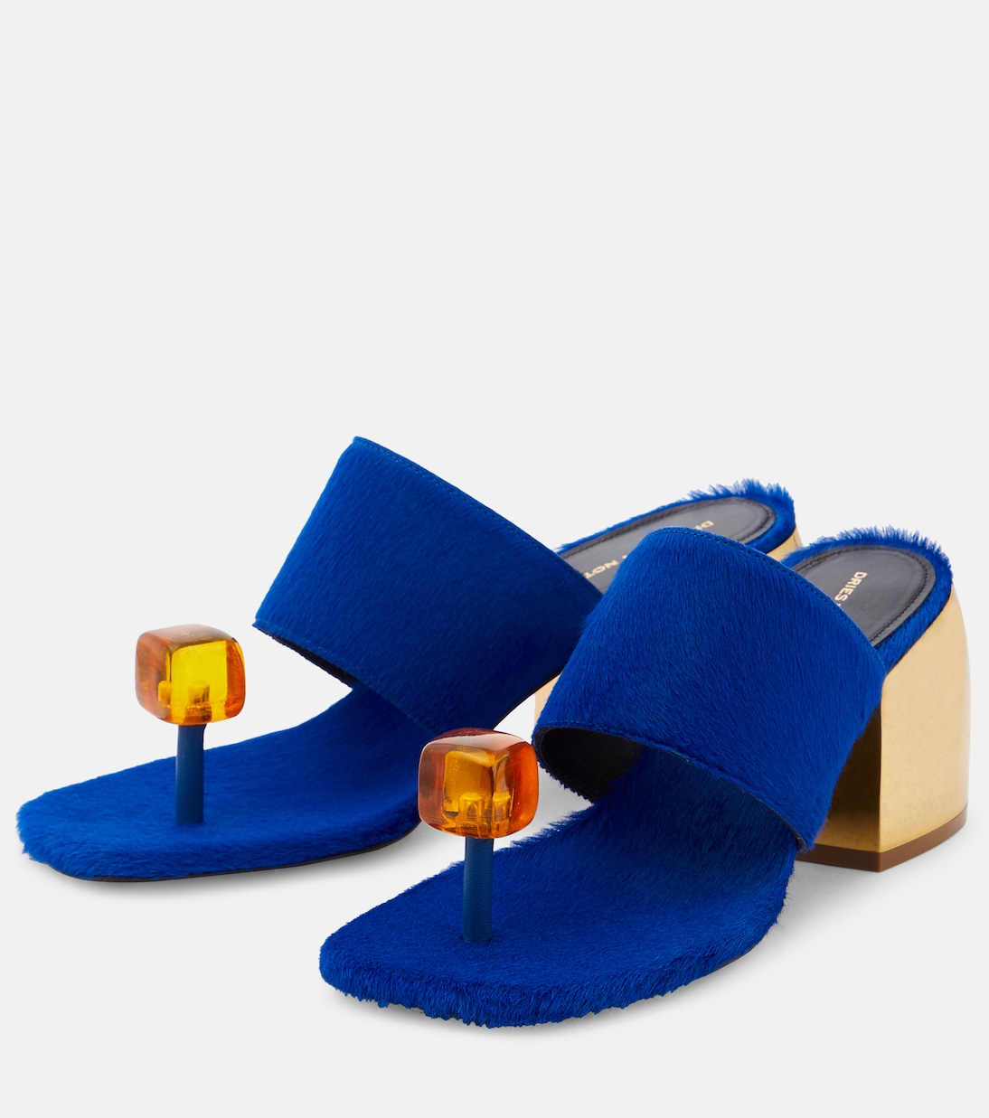 Verzierte Sandalen aus Kalbshaar | Dries Van Noten