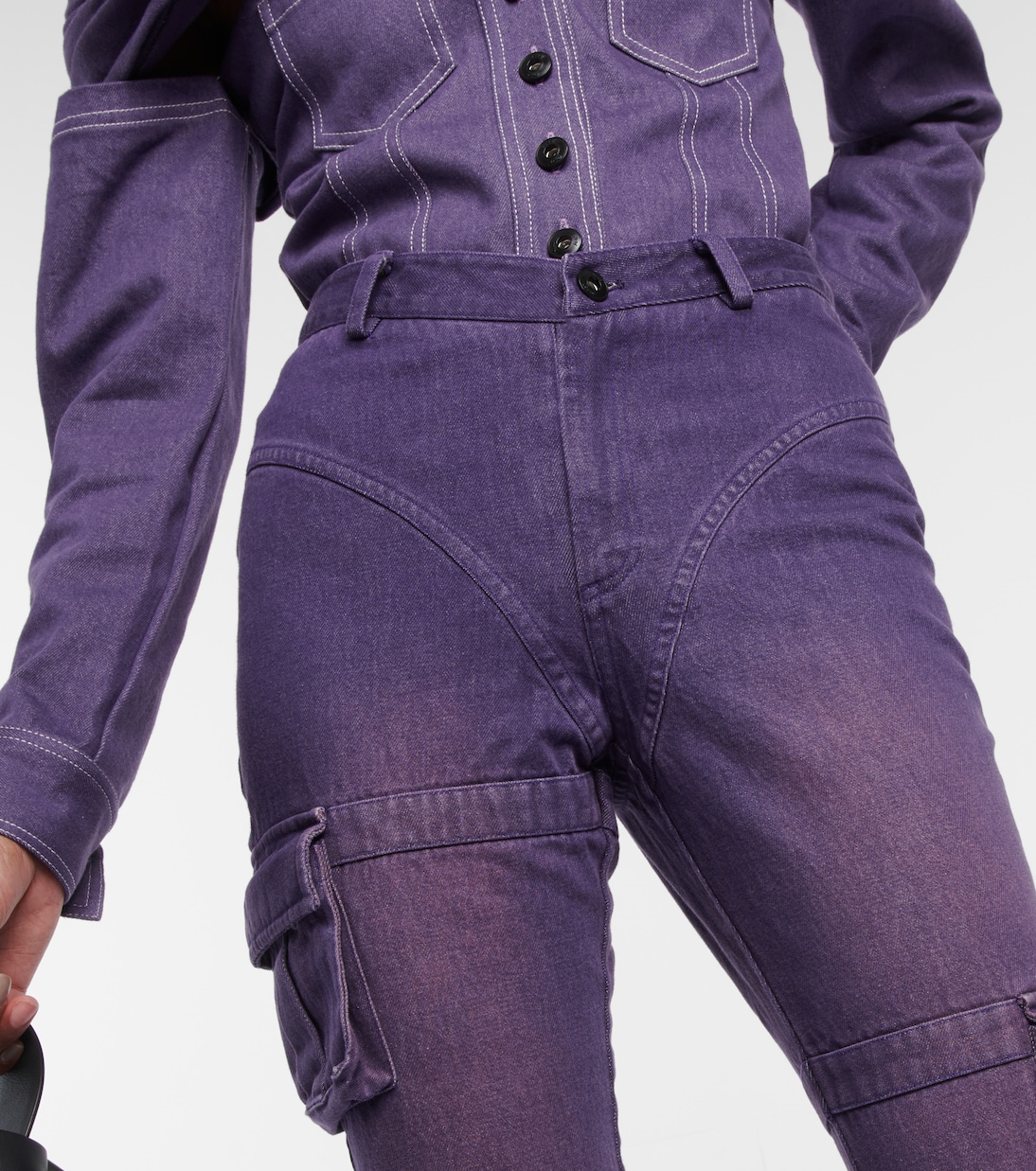 Gathered flared jeans | Didu