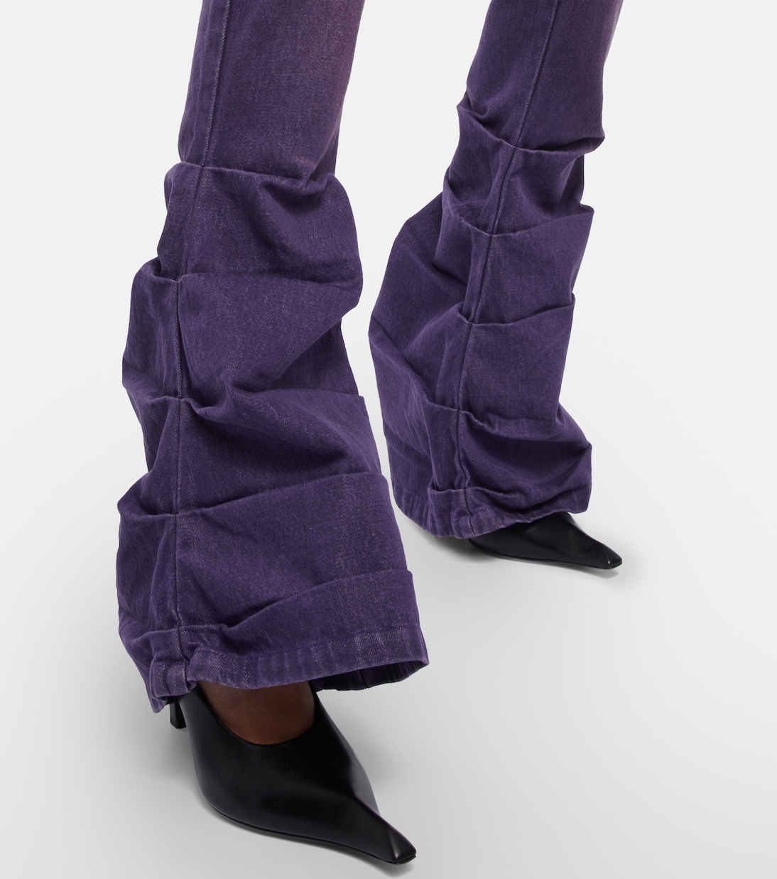 Gathered flared jeans | Didu