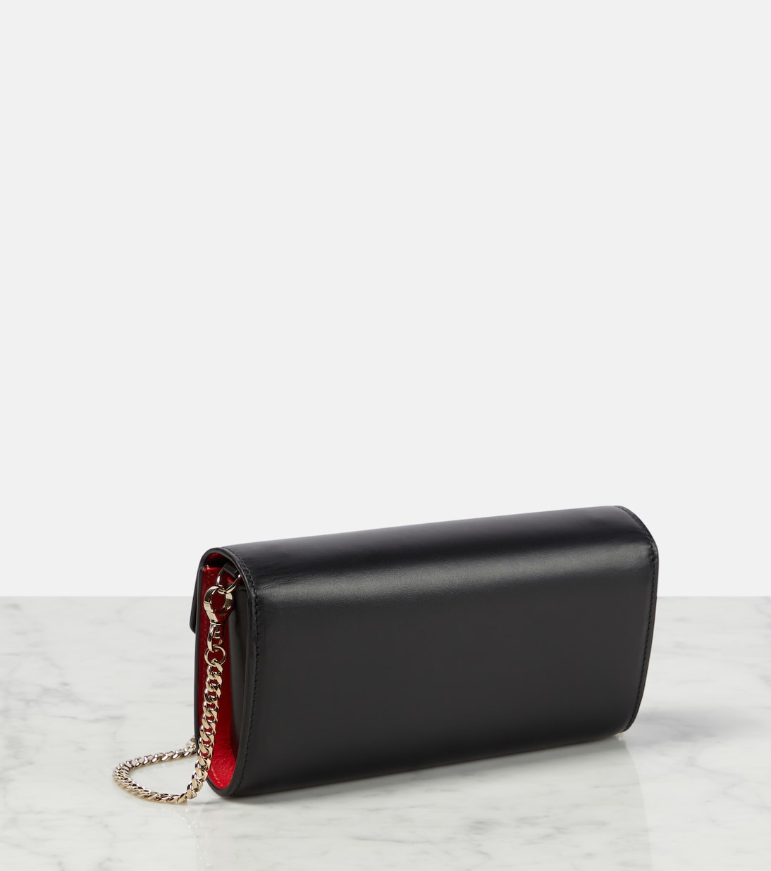 Portafoglio in pelle con catena firmato Christian Louboutin - Stile giovane e trendy