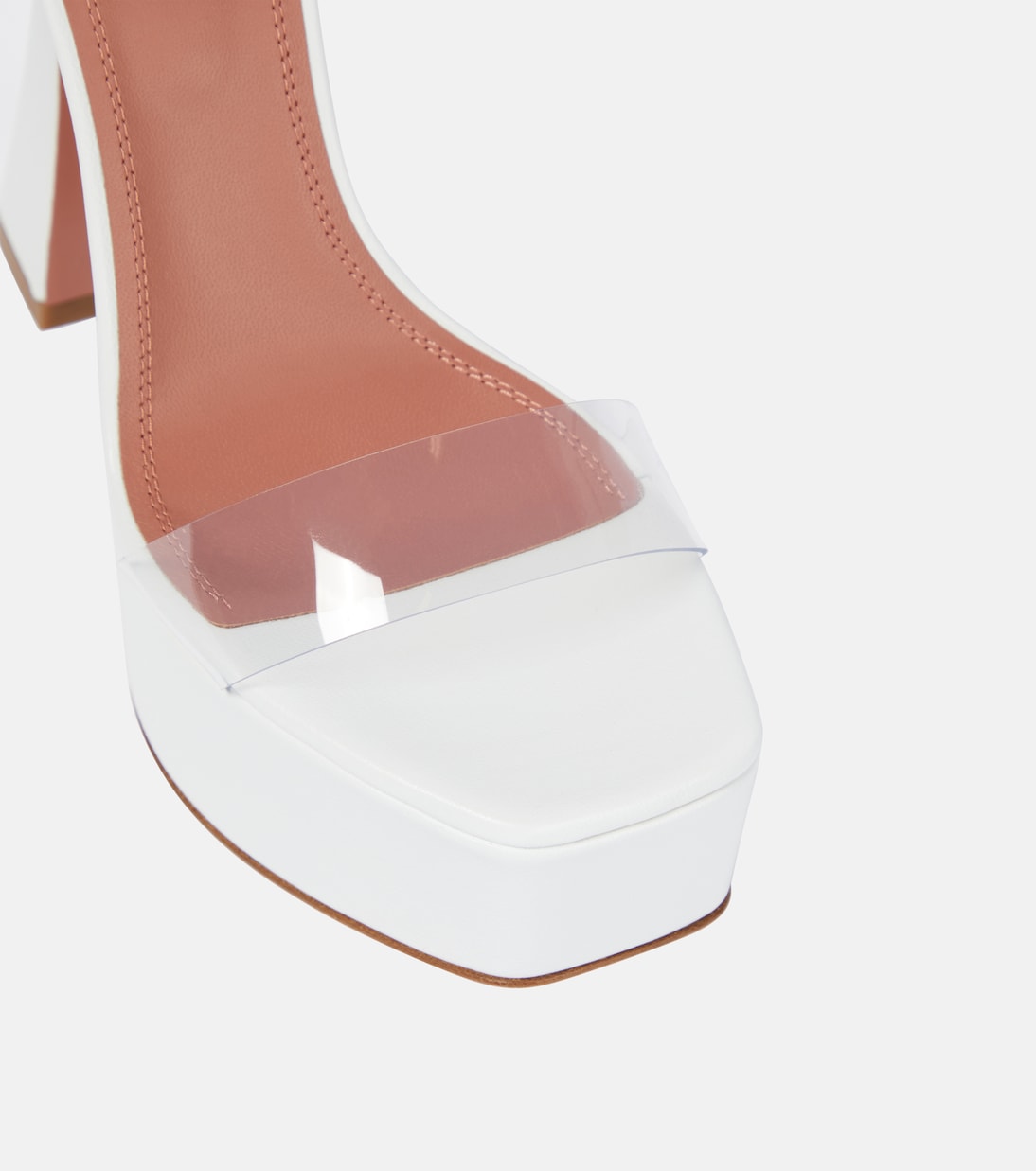 Plateausandalen Sita mit Leder | Amina Muaddi