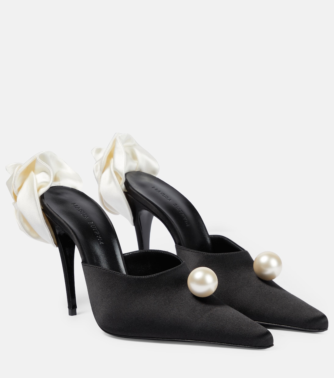 Mules en satin à ornements | Magda Butrym
