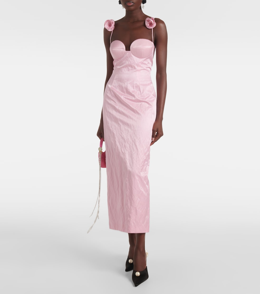 Mules en satin à ornements | Magda Butrym