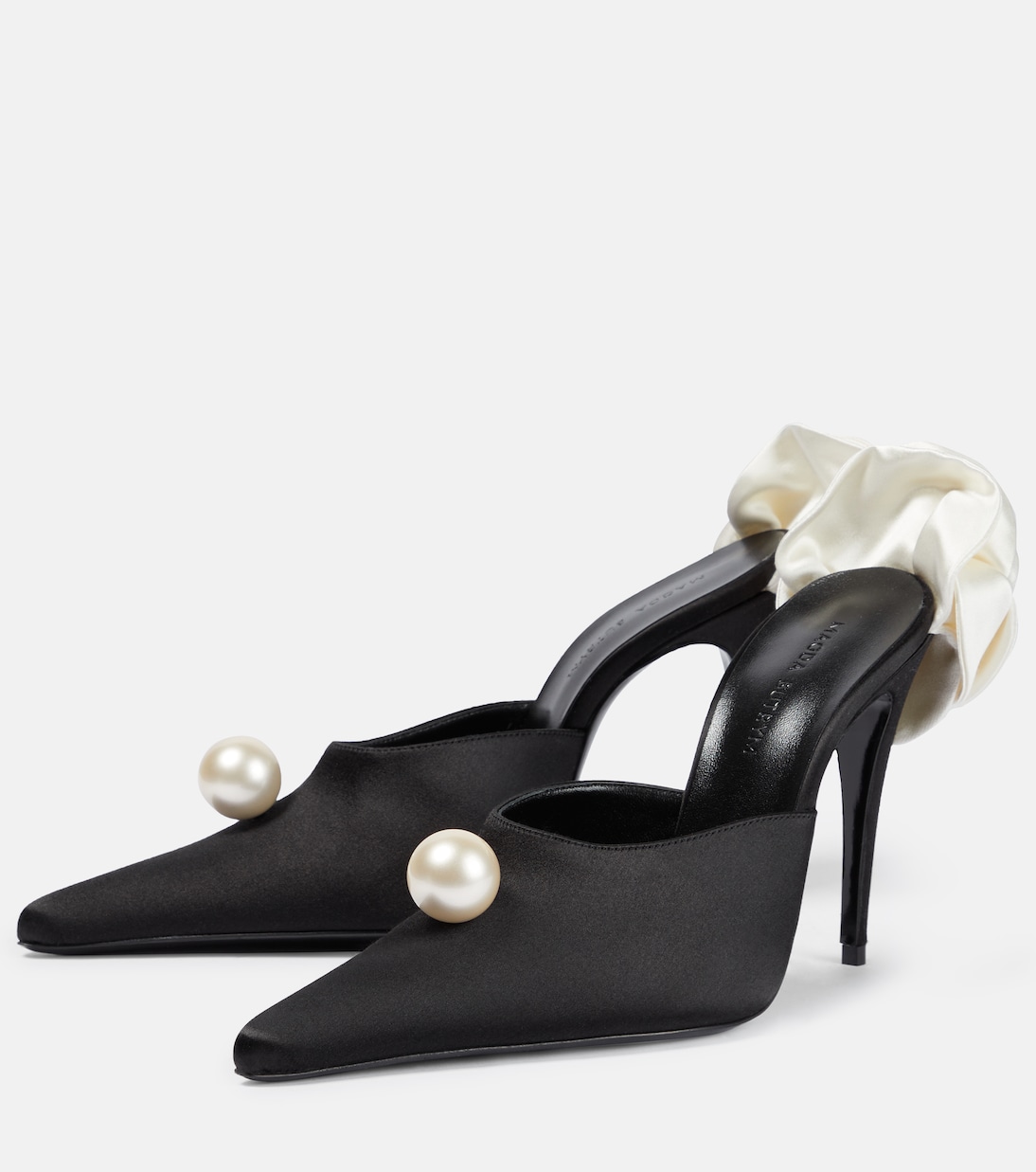 Mules en satin à ornements | Magda Butrym