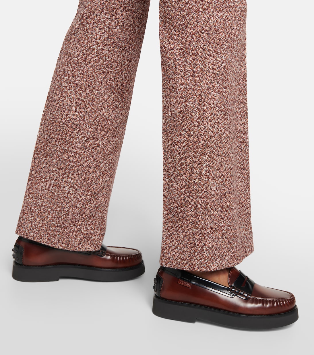 Leather platform loafers | Tod's