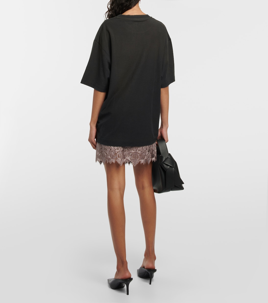 T-shirt in cotone e canapa con logo | Acne Studios