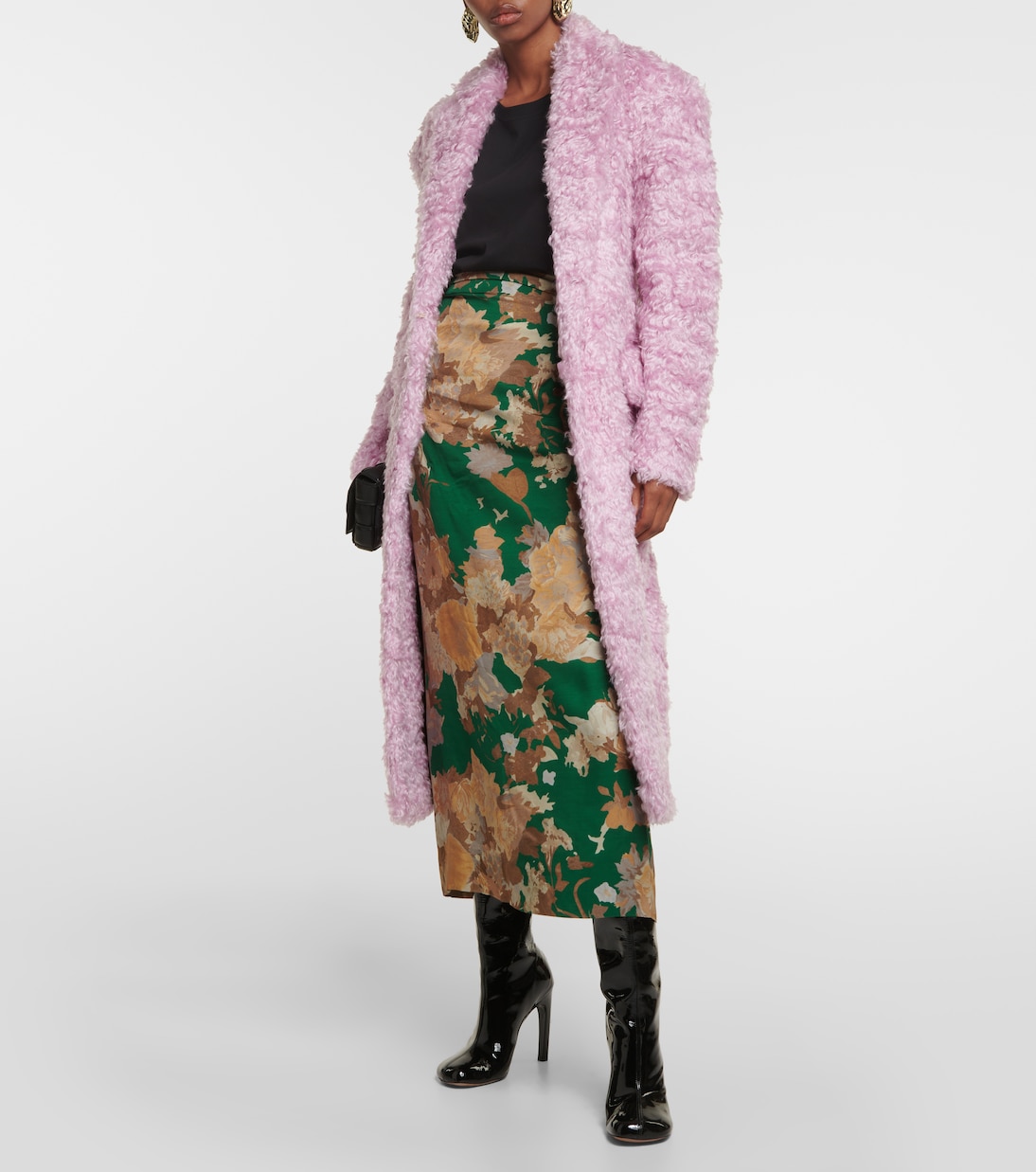 Mantel aus Faux Fur | Dries Van Noten