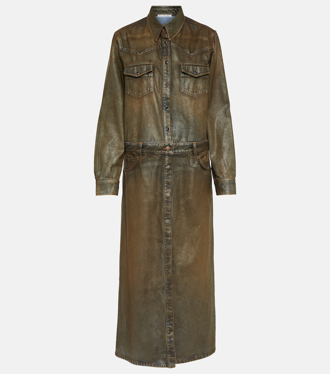 Hemdblusenkleid Dacna aus Denim | Acne Studios