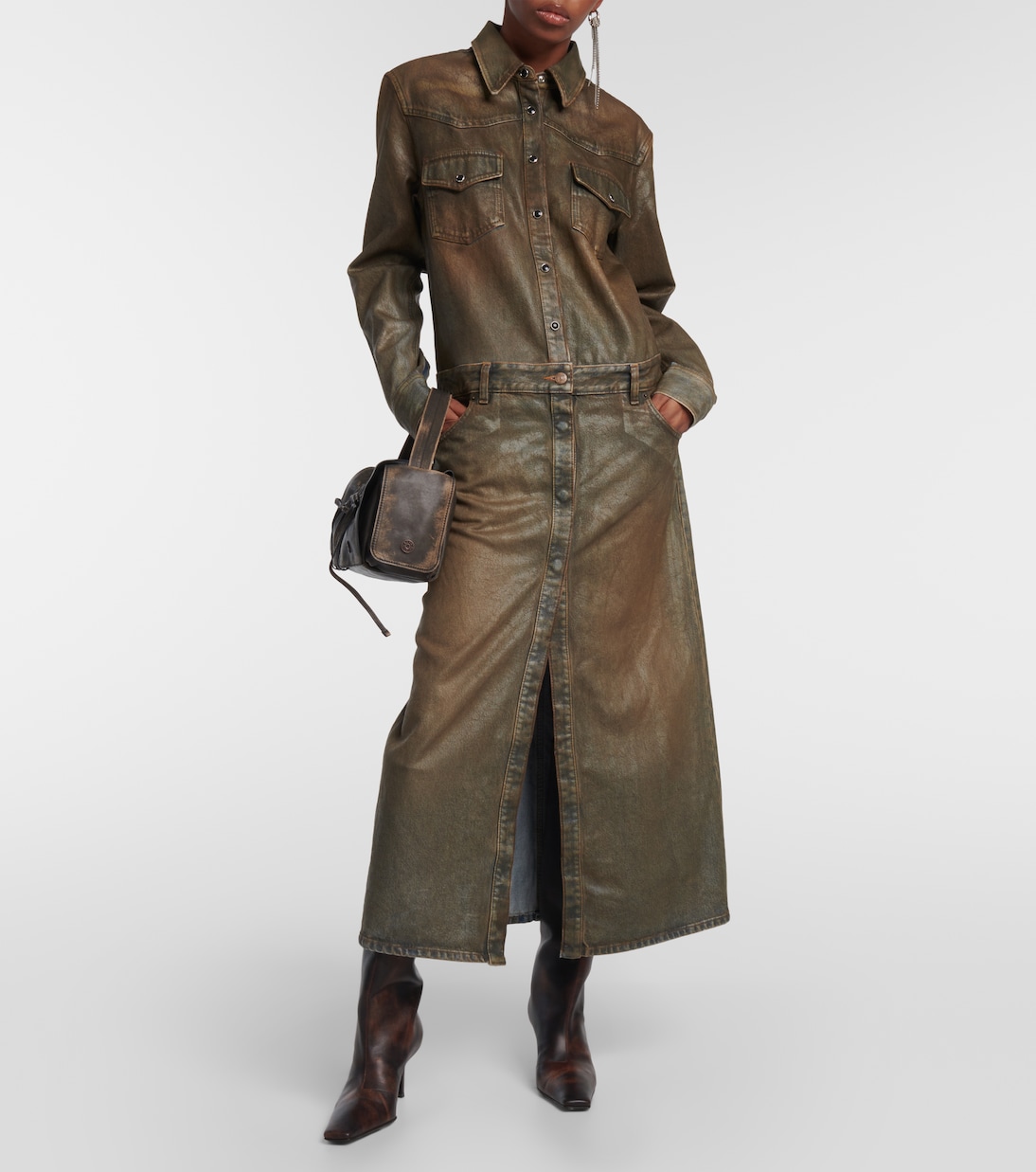 Hemdblusenkleid Dacna aus Denim | Acne Studios
