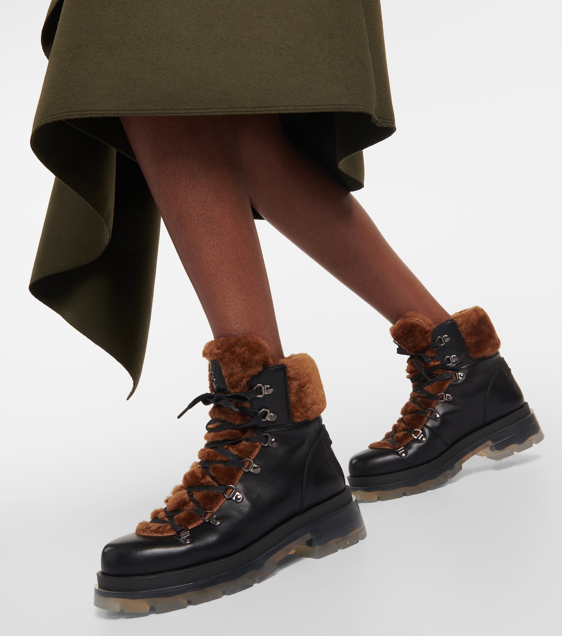 Stivaletti Swansea in pelle e shearling | Bogner